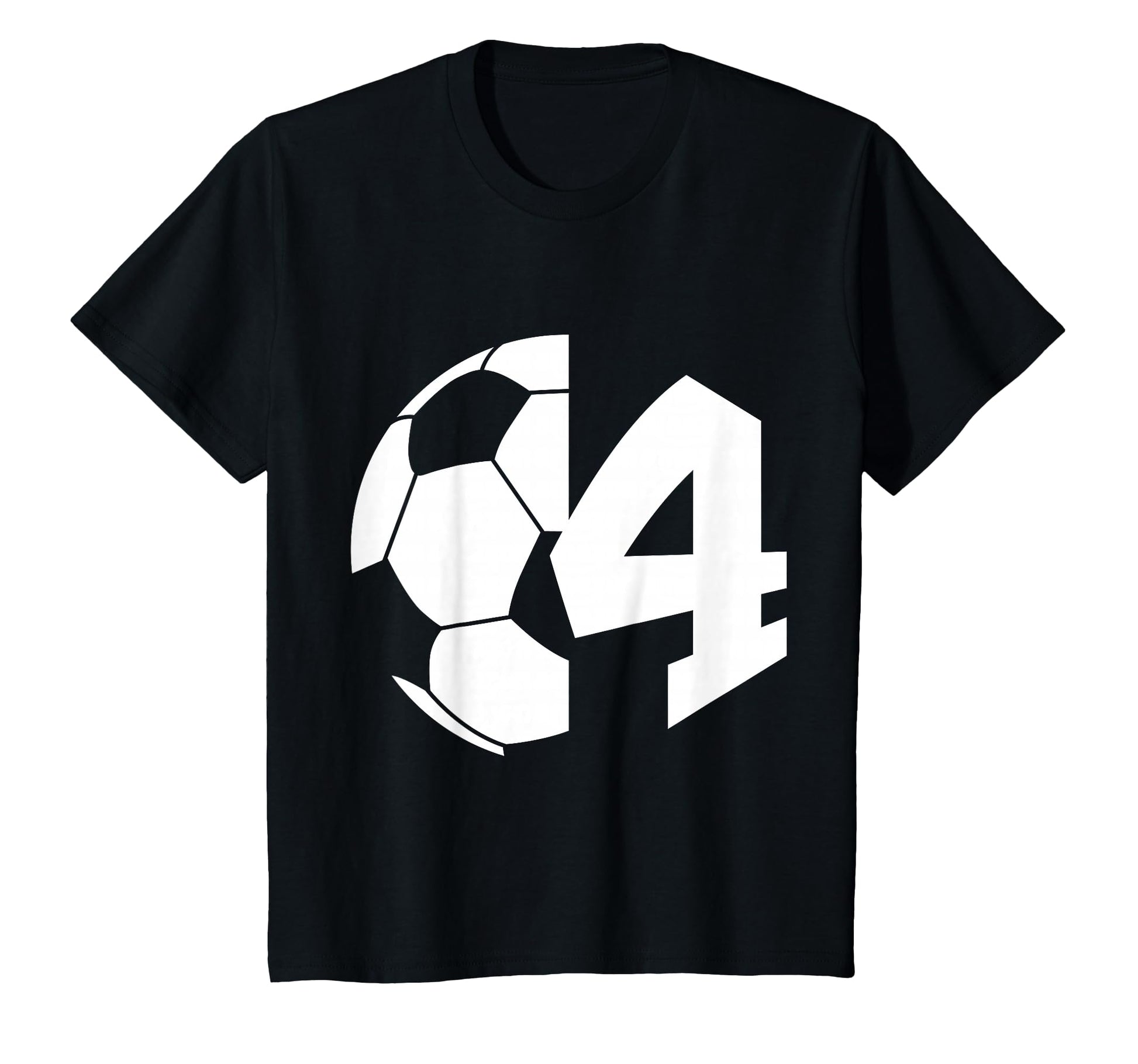 Number 4 Years Soccer 4Th Birthday T-Shirt - Trendy Graphic Men Women - T-Shirt, Sweatshirt, Hoodie