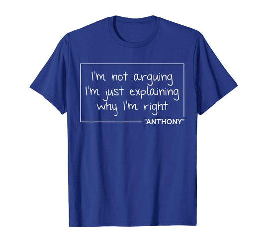 Anthony Funny Birthday Personalized Name T-Shirt - Custom Art Print Unisex - T-Shirt, Sweatshirt, Hoodie