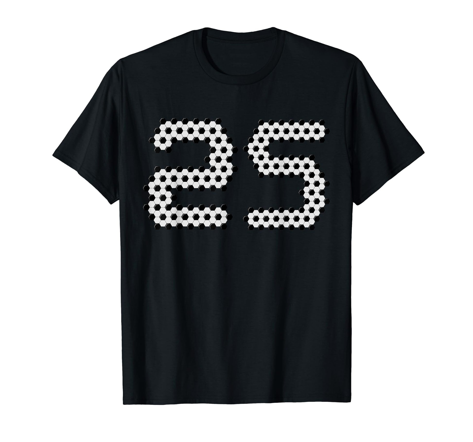 Fun 25Th Birthday Soccer Themed 25 Year T-Shirt - Custom Art Print Unisex - T-Shirt, Sweatshirt, Hoodie