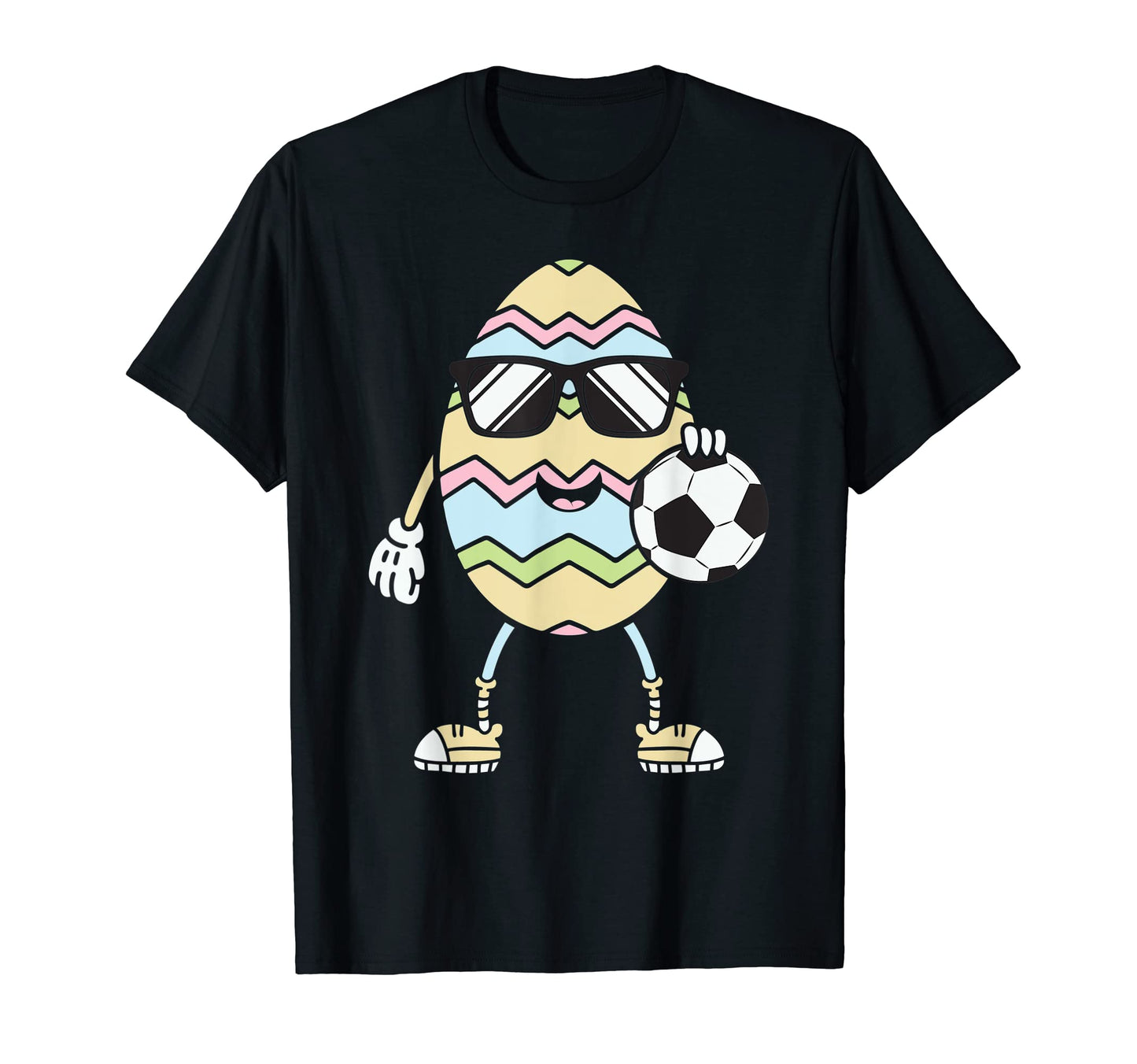 Easter Egg Sport Soccer Funny Easter T-Shirt - Unique Graphic Men Women - T-Shirt, Sweatshirt, Hoodie