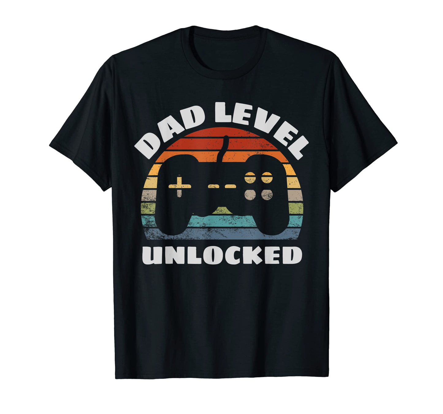 Mens Dad Level Unlocked Gamer T-Shirt - Minimalist Print for Adults - T-Shirt, Sweatshirt, Hoodie