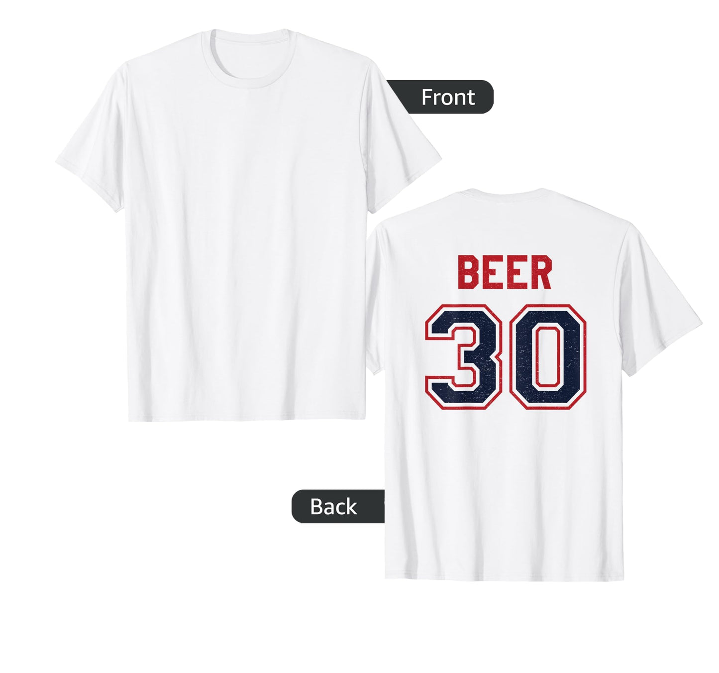 Beer 30 Athlete Uniform Jersey Funny T-Shirt - Trendy Graphic Men Women - T-Shirt, Sweatshirt, Hoodie