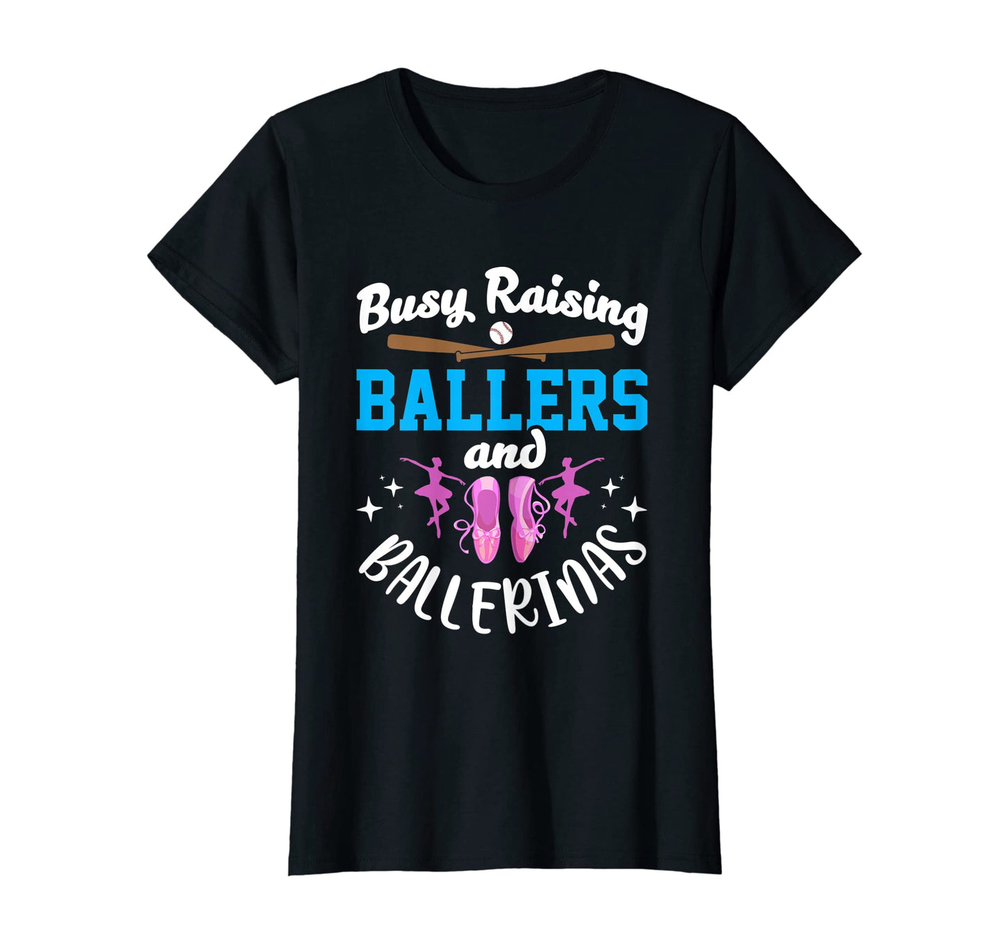 Womens Mother Busy Raising Ballers T-Shirt - Minimalist Print Men Women - T-Shirt, Sweatshirt, Hoodie