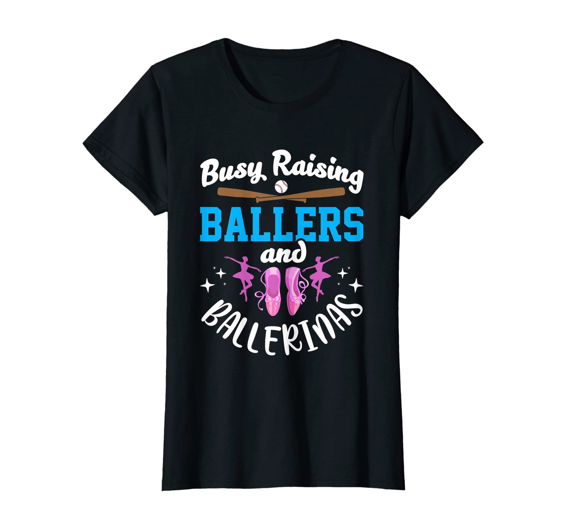 Womens Mother Busy Raising Ballers T-Shirt - Minimalist Print Men Women - T-Shirt, Sweatshirt, Hoodie