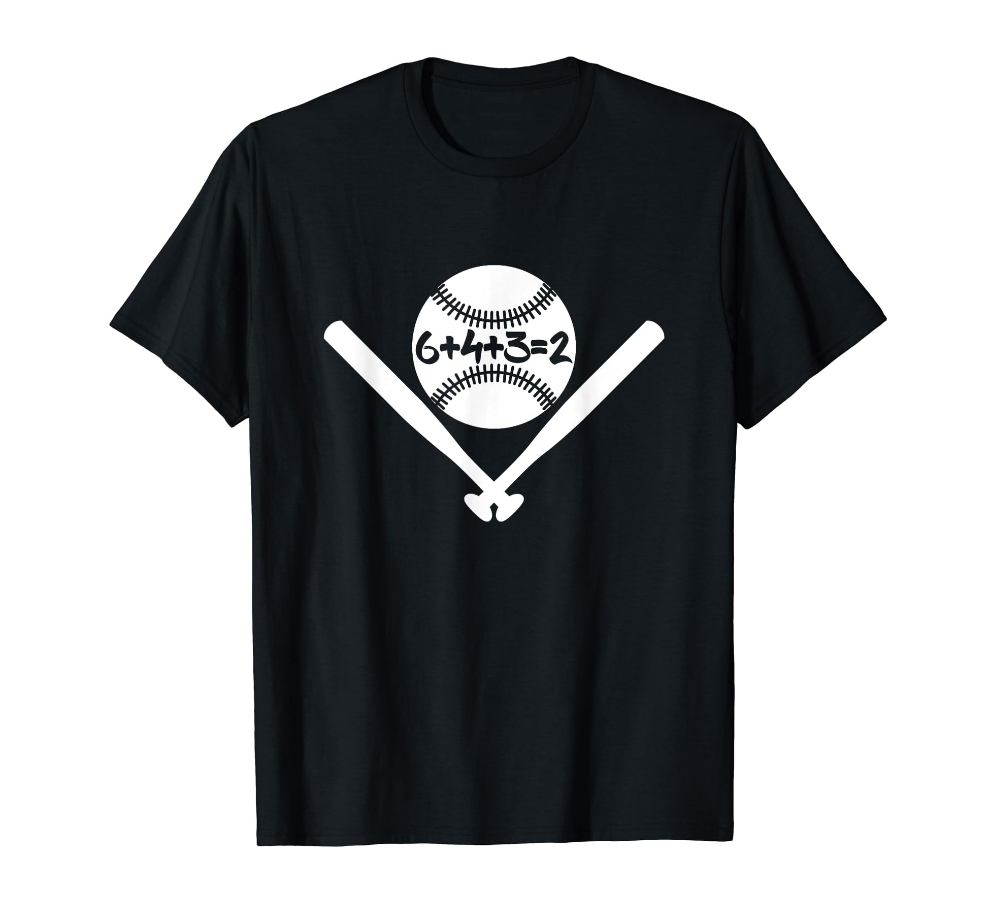 6432 Baseball Double Play Mom Dad 6 4 3 2 T-Shirt - Graphic Print Unisex - T-Shirt, Sweatshirt, Hoodie