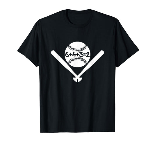6432 Baseball Double Play Mom Dad 6 4 3 2 T-Shirt - Graphic Print Unisex - T-Shirt, Sweatshirt, Hoodie