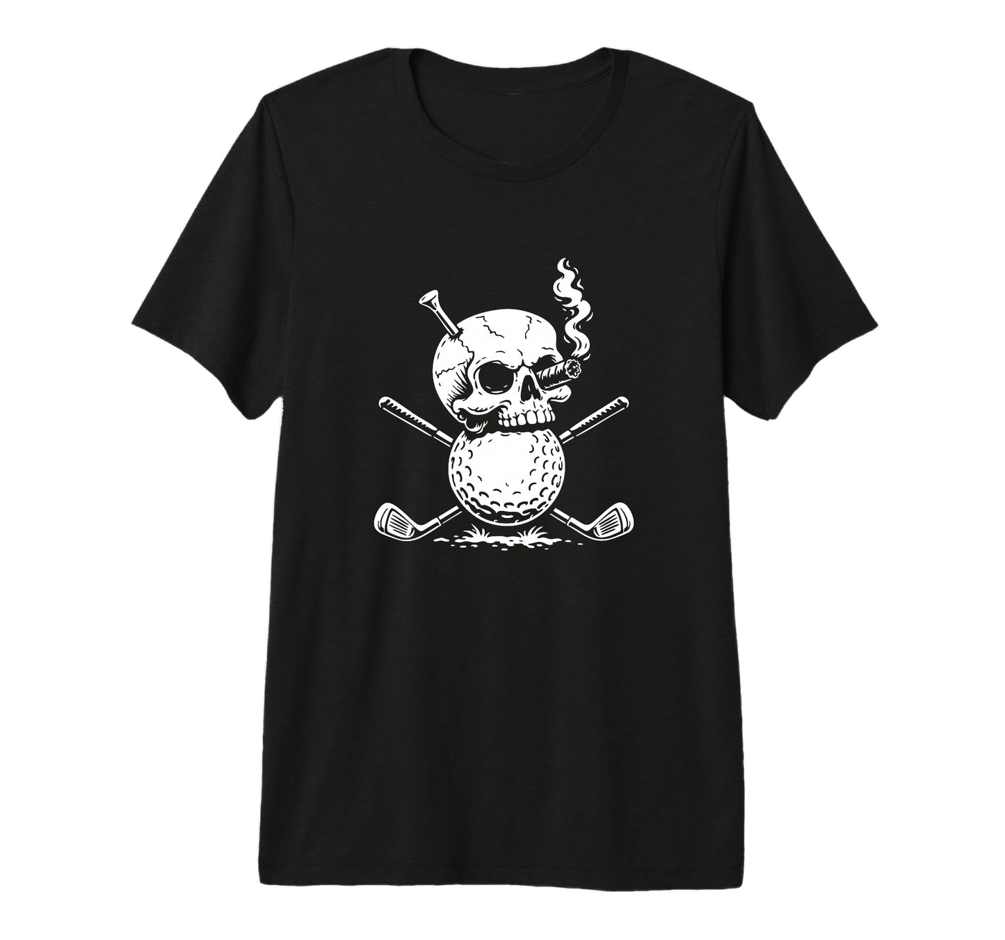 Golf Lover Skull Crossed Golf Clubs Golf T-Shirt - Trendy Graphic Unisex - T-Shirt, Sweatshirt, Hoodie