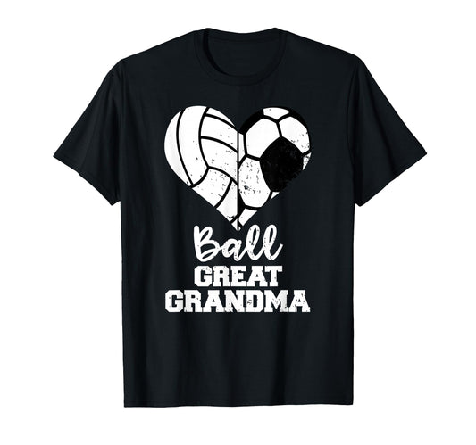 Ball Great Grandma Heart Funny Soccer T-Shirt - Trendy Graphic Men Women - T-Shirt, Sweatshirt, Hoodie