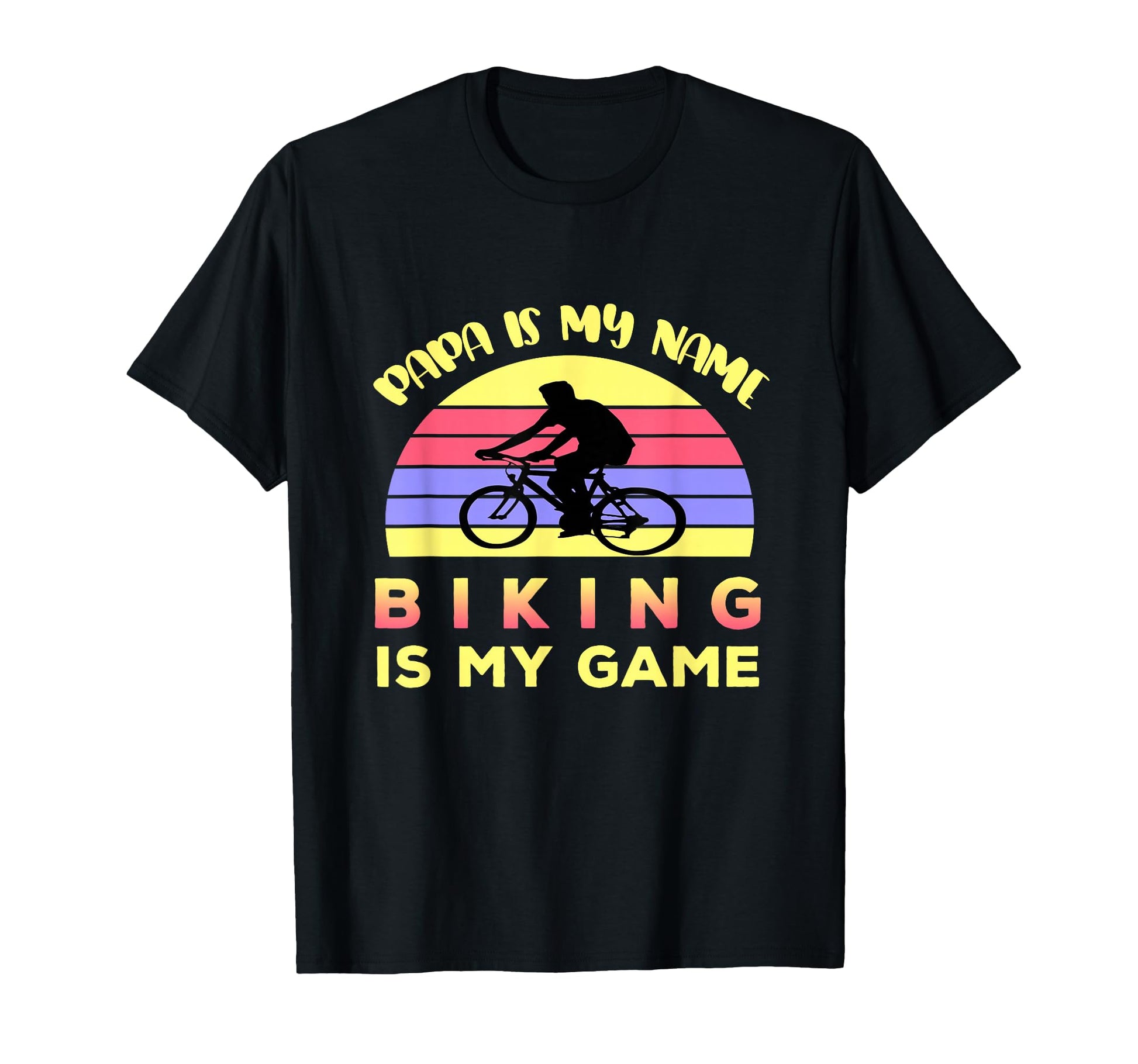Biker Dad Gift Biking Is My Game Sports T-Shirt - Custom Art Print Unisex - T-Shirt, Sweatshirt, Hoodie