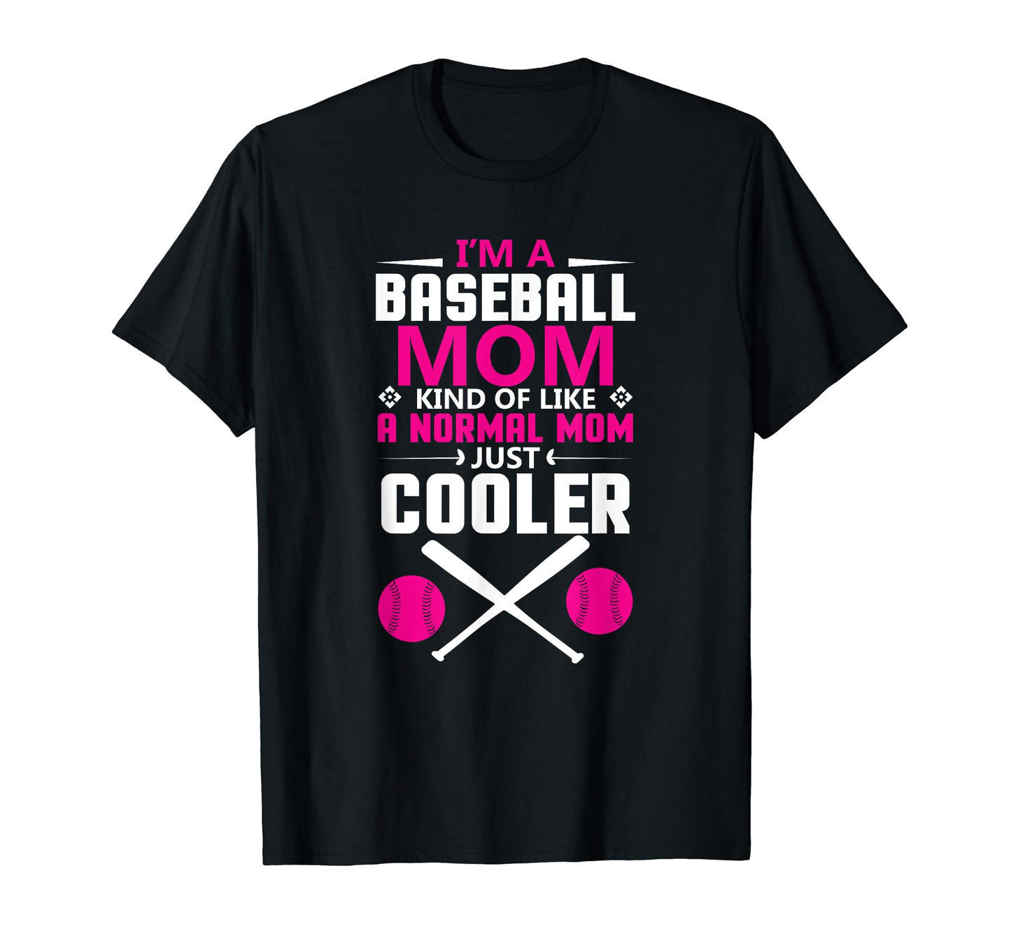 Im Baseball Mom Kind Like Normal Mom T-Shirt - Fun Novelty Design Unisex - T-Shirt, Sweatshirt, Hoodie