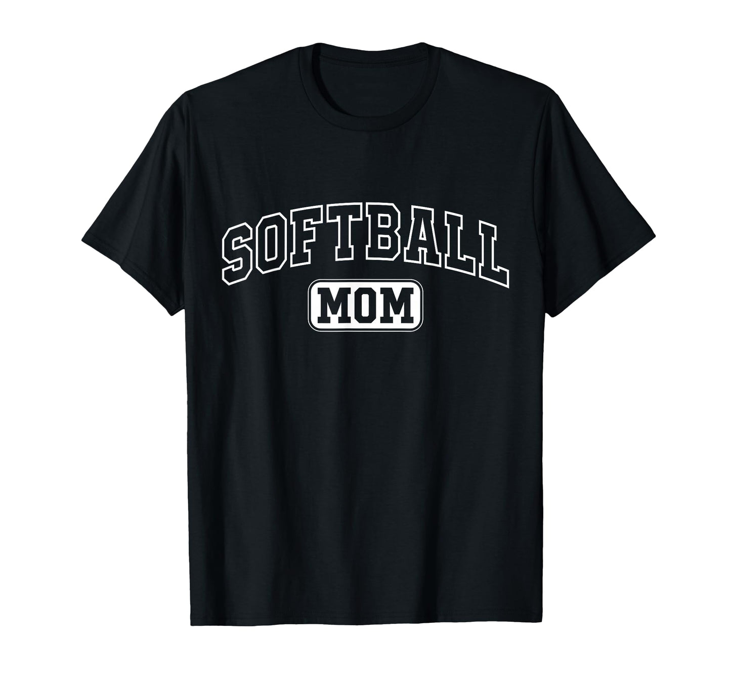 Softball Mom Funny Athletic Lettering T-Shirt - Unique Graphic for Adults - T-Shirt, Sweatshirt, Hoodie