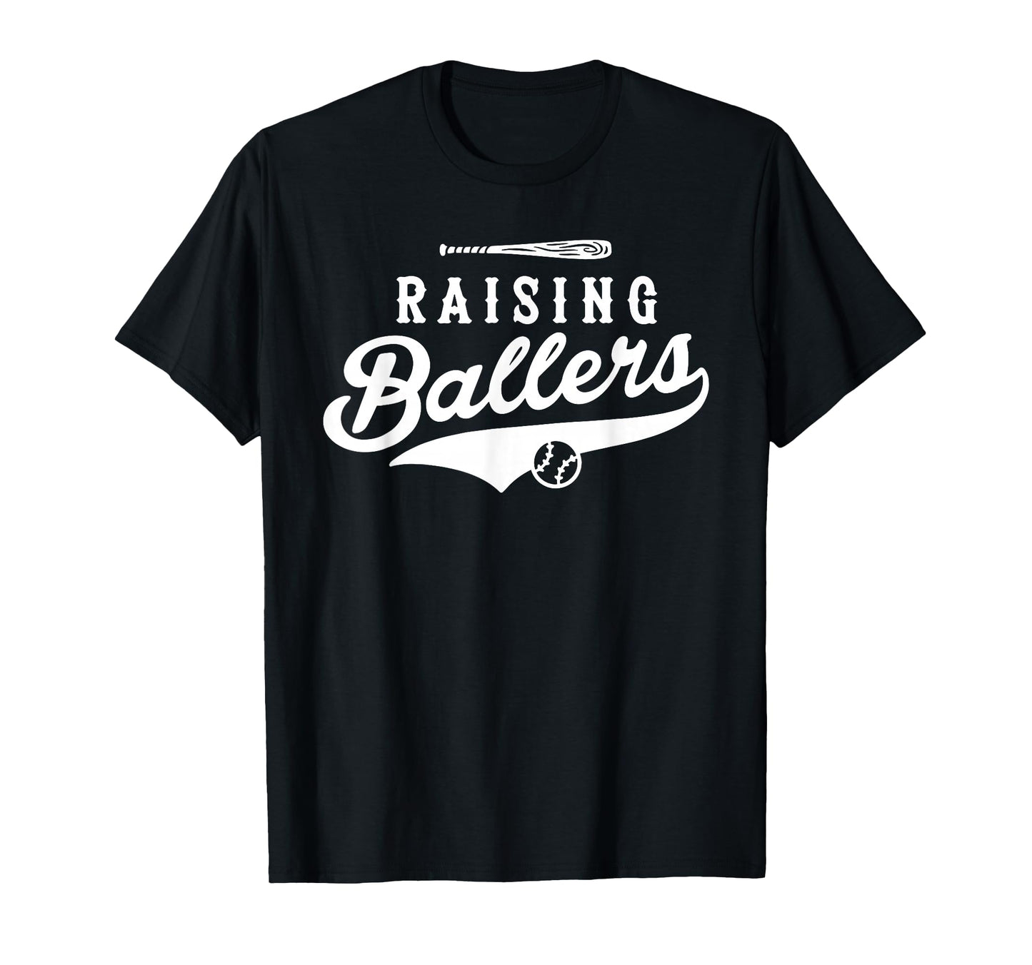 Raising Ballers Baseball Dad And Mom T-Shirt - Novelty Apparel Unisex - T-Shirt, Sweatshirt, Hoodie