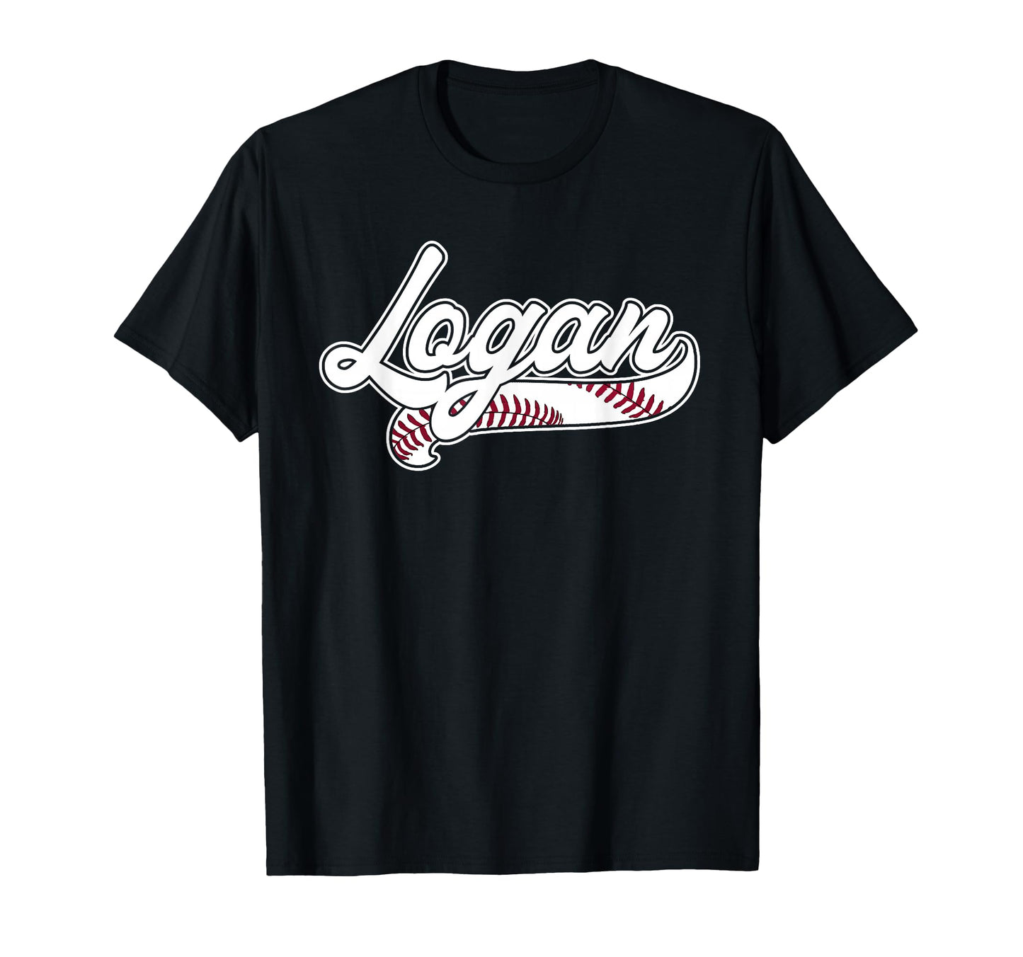 Logan Personalized Baseball Fan T-Shirt - Streetwear Style for Adults - T-Shirt, Sweatshirt, Hoodie