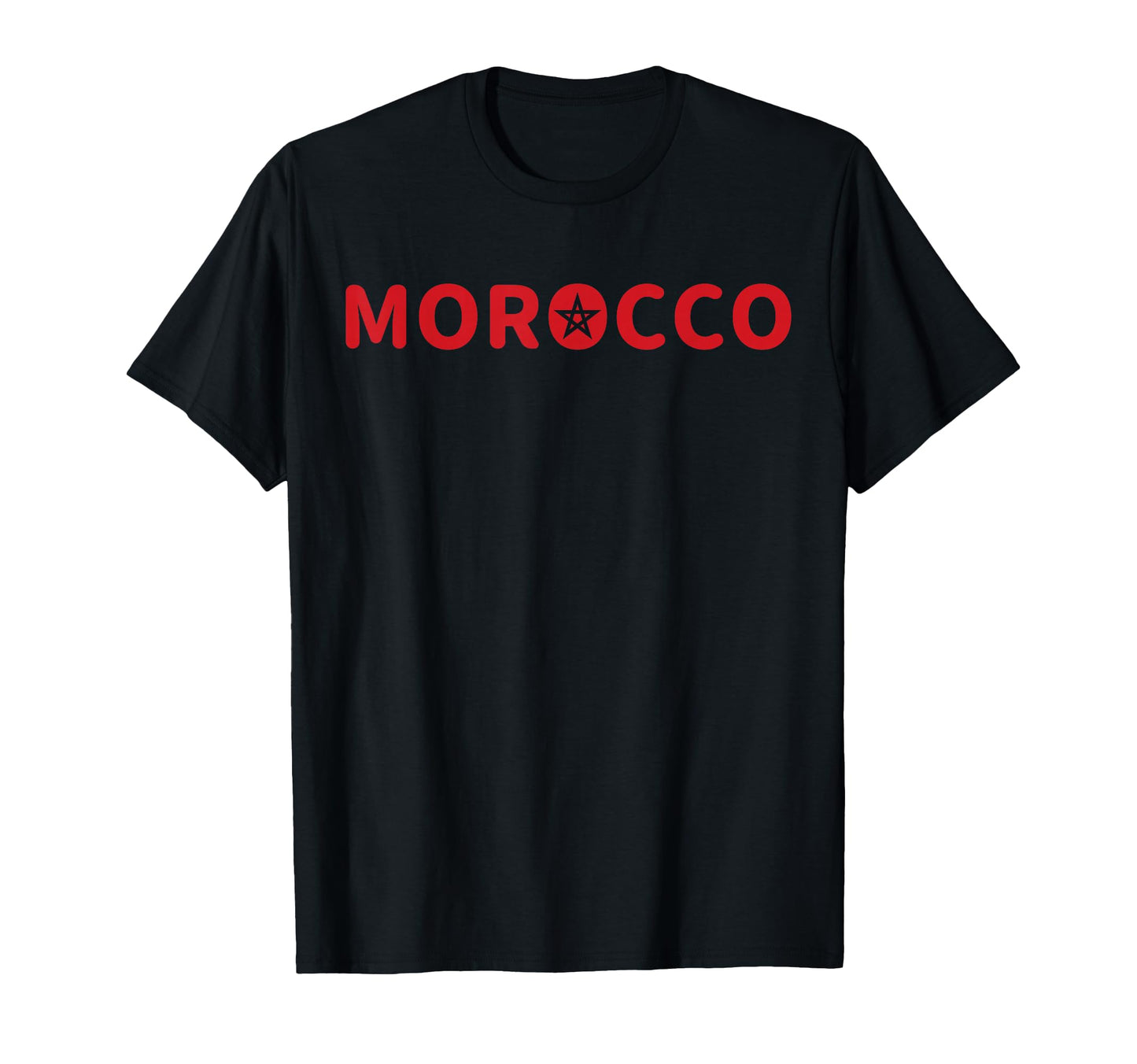 Flag Star Morocco Moroccan Soccer T-Shirt - Unique Graphic Men Women - T-Shirt, Sweatshirt, Hoodie