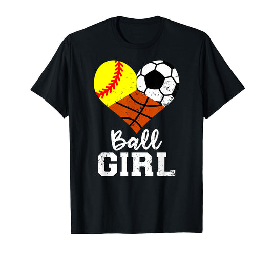Ball Funny Softball Soccer T-Shirt - Casual Everyday Wear Men Women - T-Shirt, Sweatshirt, Hoodie