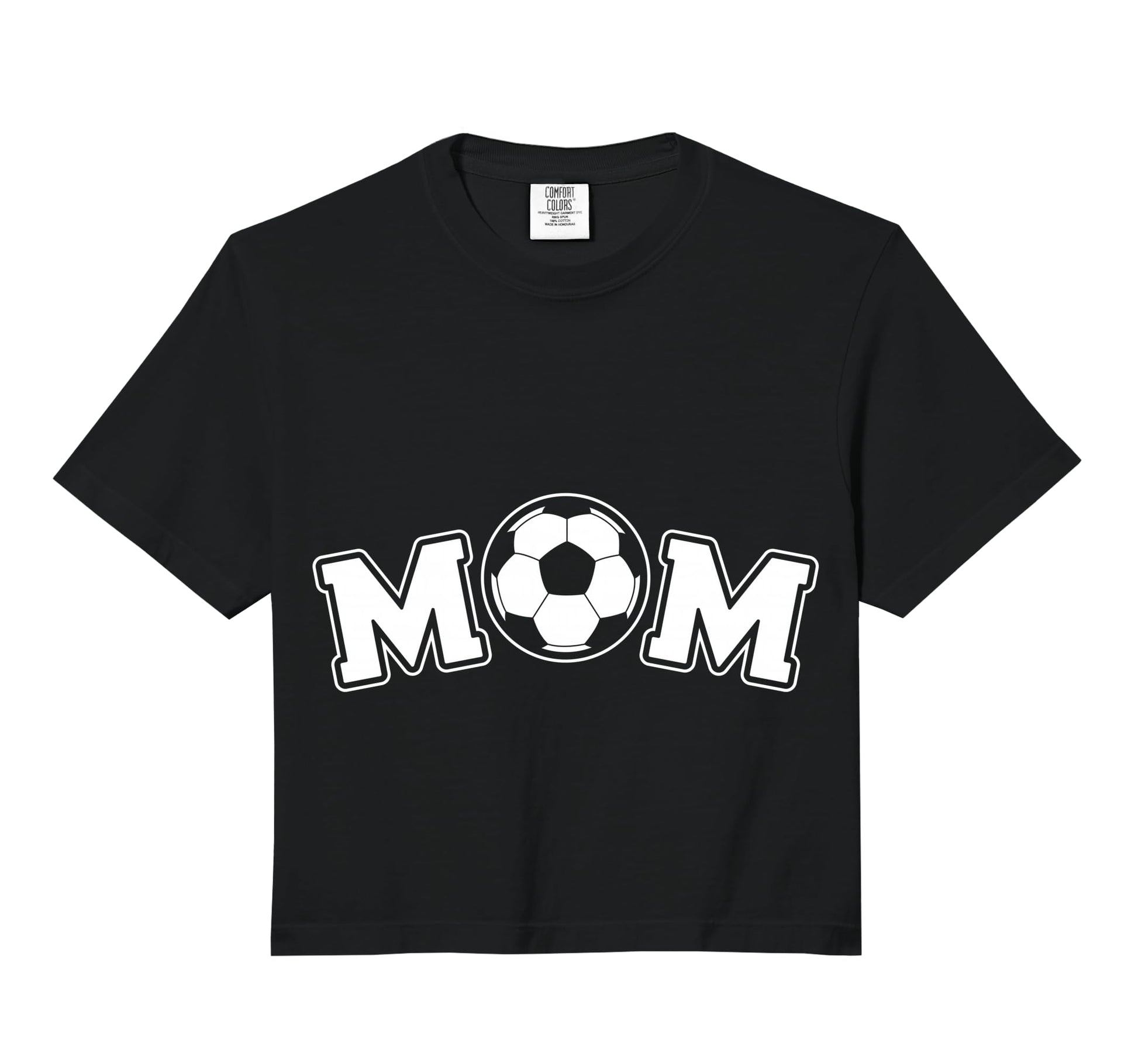 Soccer Mom Gift Comfort Colors Crop Hoodie - Trendy Graphic Men Women - T-Shirt, Sweatshirt, Hoodie