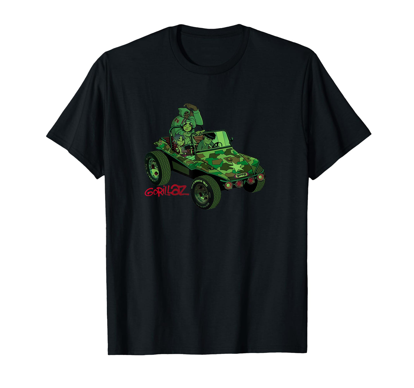 Gorillaz Geep Logo Reverse T-Shirt - Trendy Graphic for Adults - T-Shirt, Sweatshirt, Hoodie