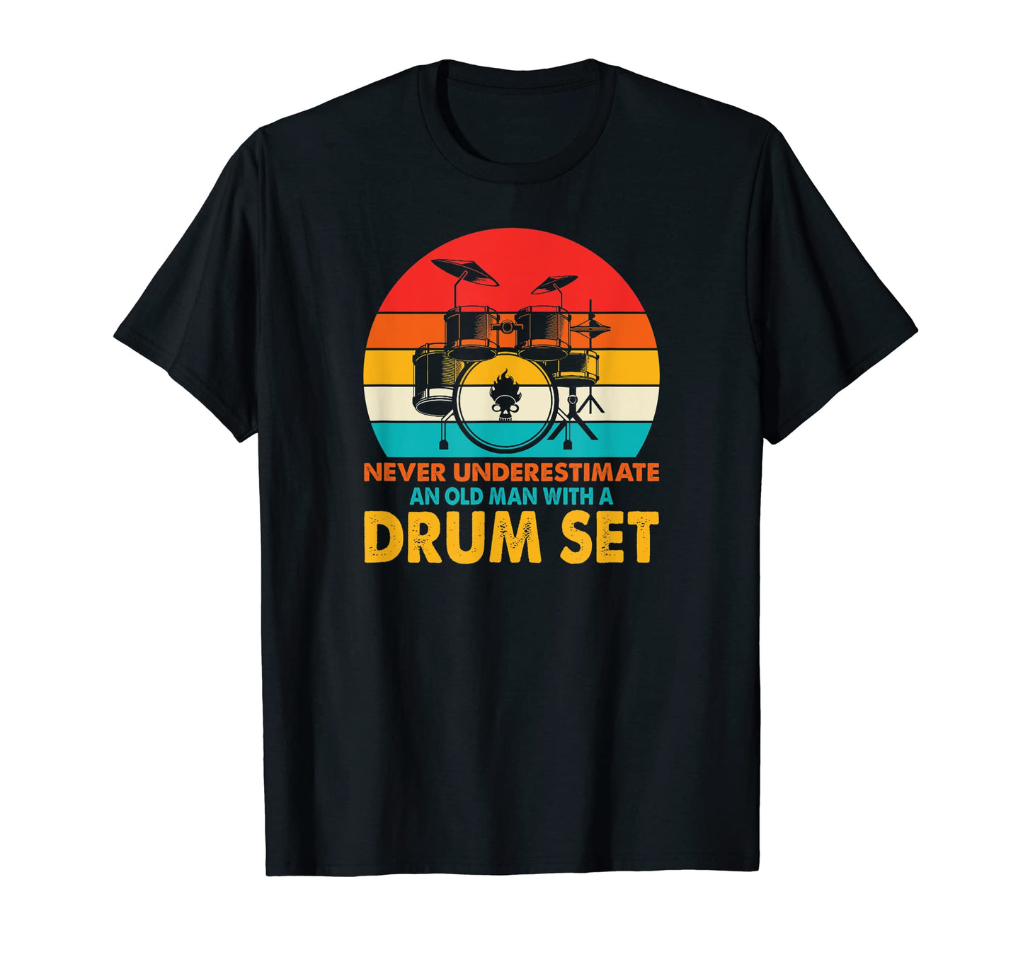 Dad Drum Set Player Drummer Art Drum T-Shirt - Fun Novelty Design Unisex - T-Shirt, Sweatshirt, Hoodie
