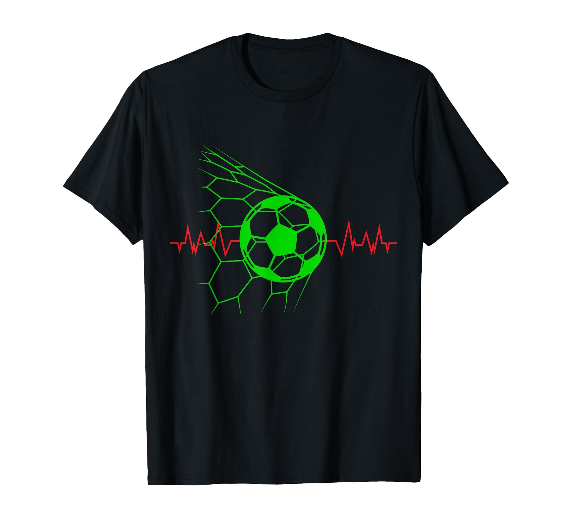 Soccer Ball Heartbeat Players And T-Shirt - Unique Graphic Men Women - T-Shirt, Sweatshirt, Hoodie