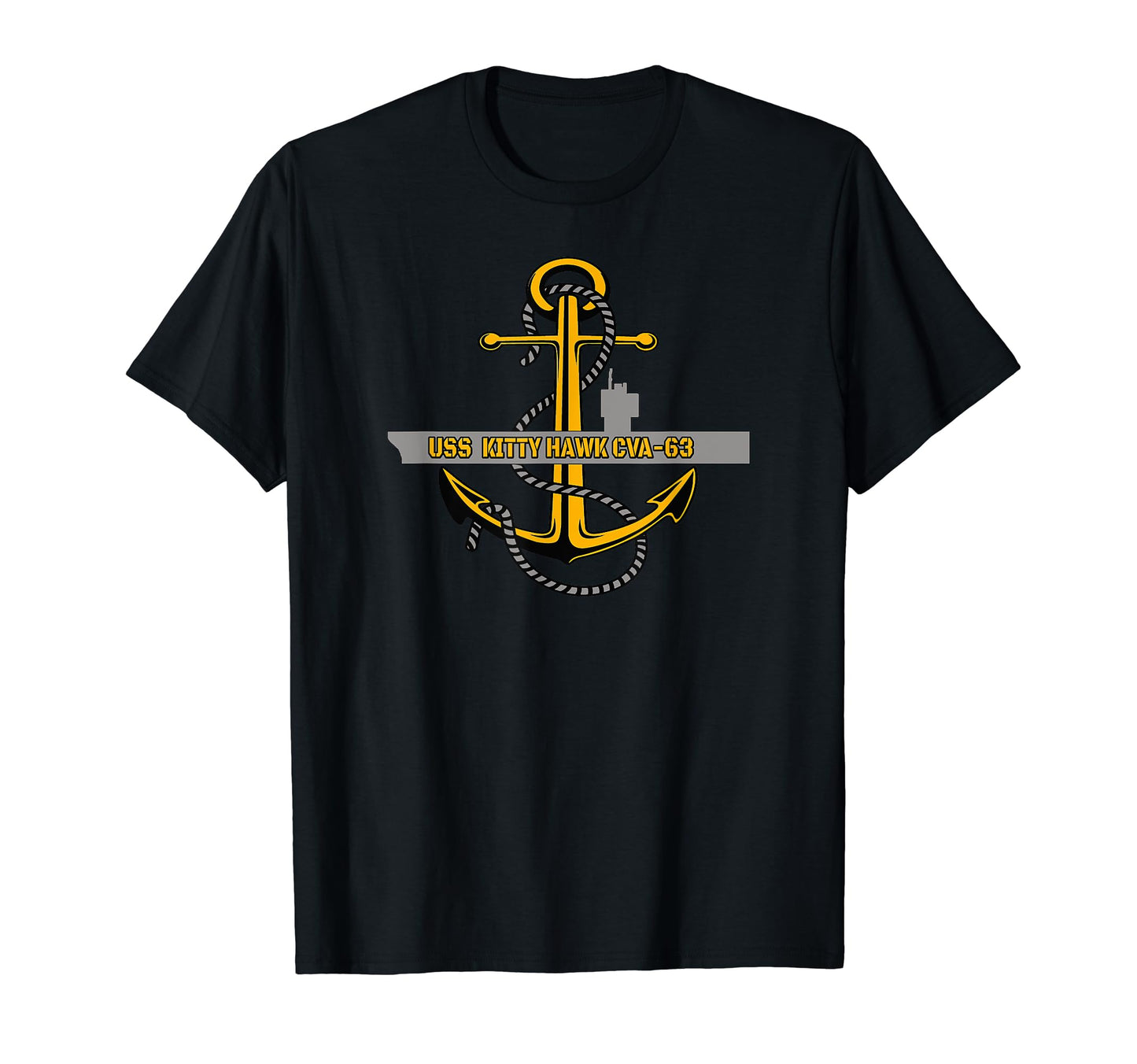 Aircraft Carrier Uss Kitty Hawk Cva 63 T-Shirt - Fun Novelty Design Unisex - T-Shirt, Sweatshirt, Hoodie