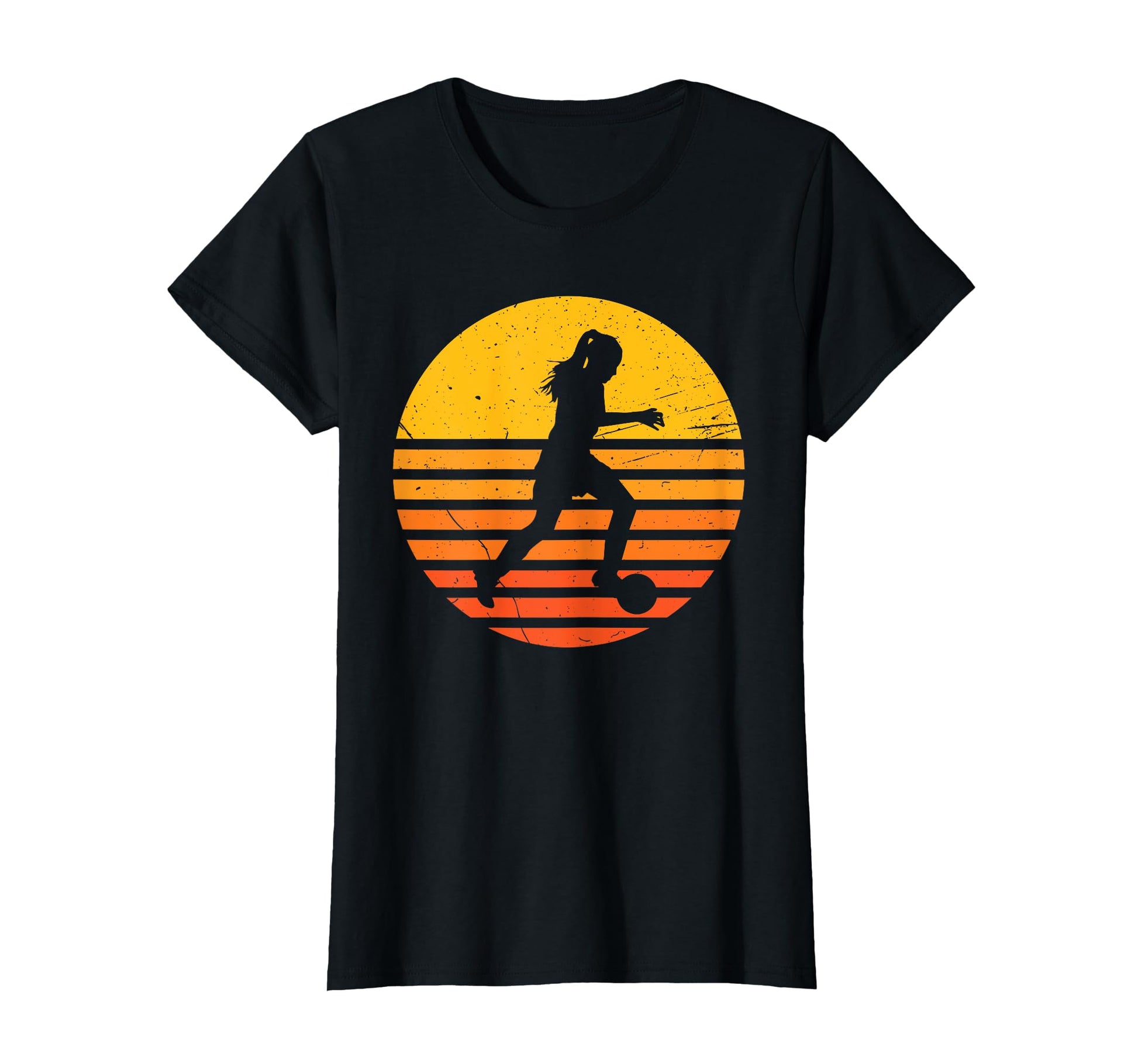 Soccer Football Sunset 70S Soccer T-Shirt - Custom Art Print Unisex - T-Shirt, Sweatshirt, Hoodie