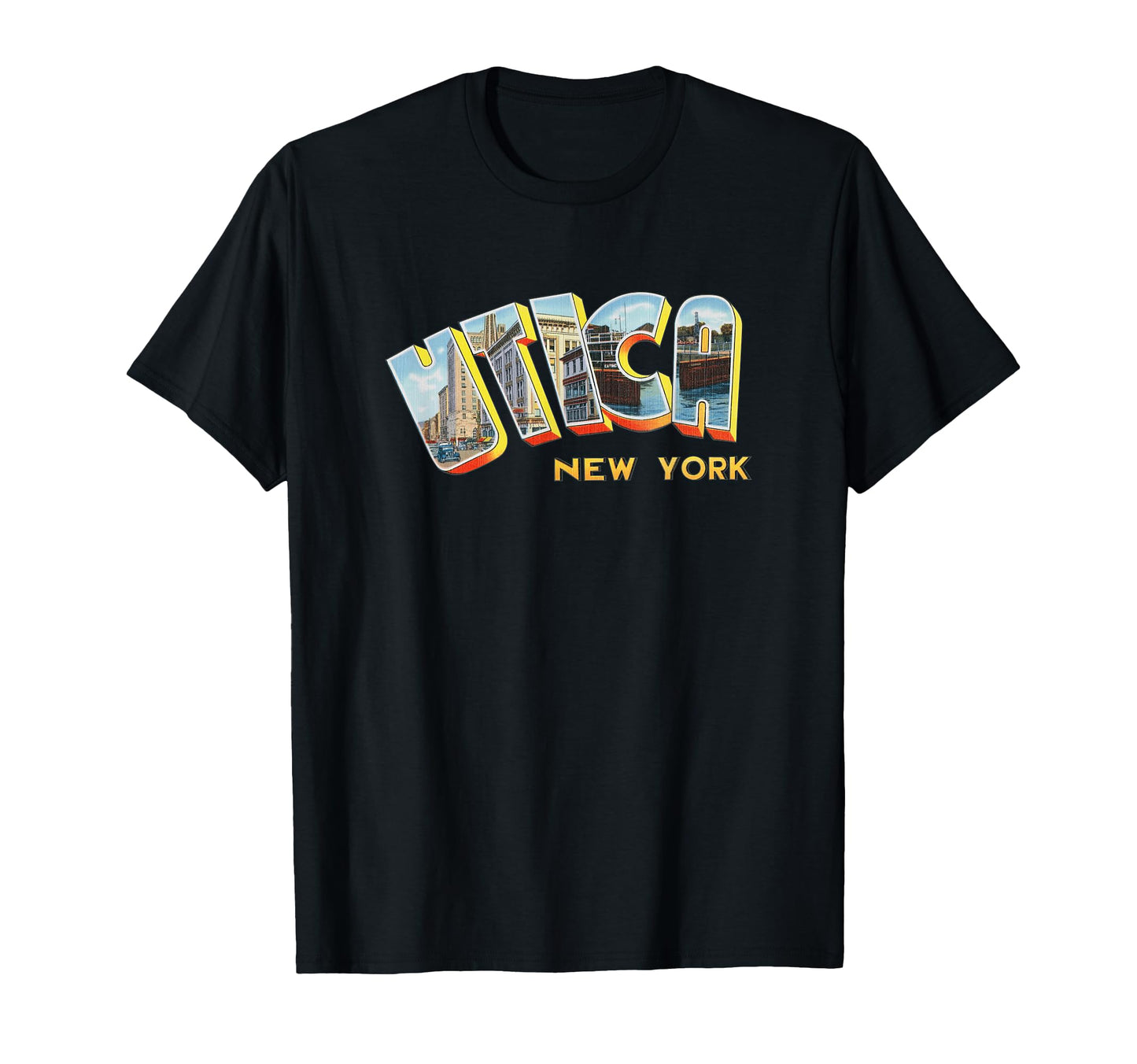 Utica New York Ny Souvenir T-Shirt - Graphic Print Men Women - T-Shirt, Sweatshirt, Hoodie