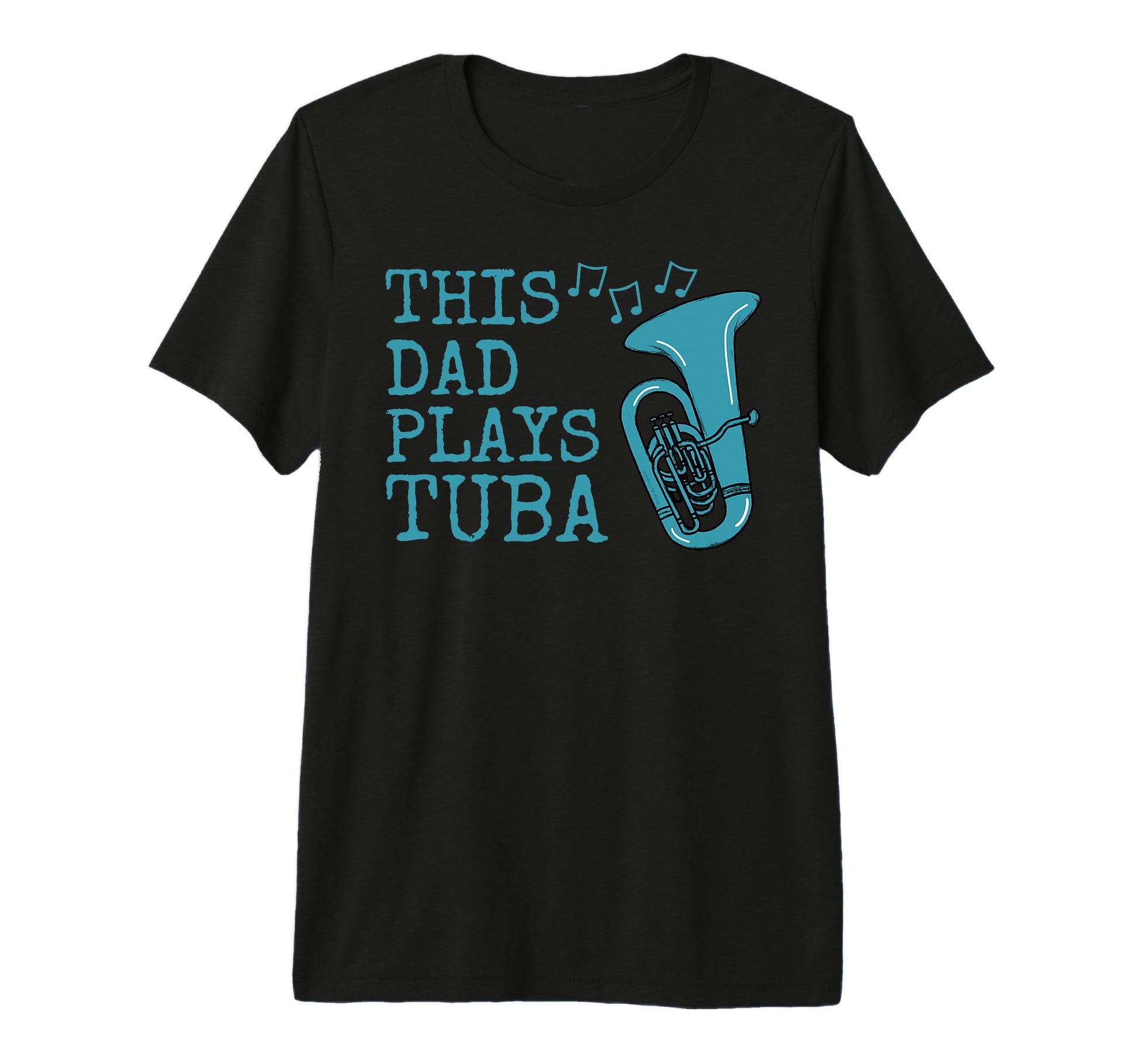 Mens This Dad Plays Tuba Tubaist Brass T-Shirt - Graphic Print Unisex - T-Shirt, Sweatshirt, Hoodie