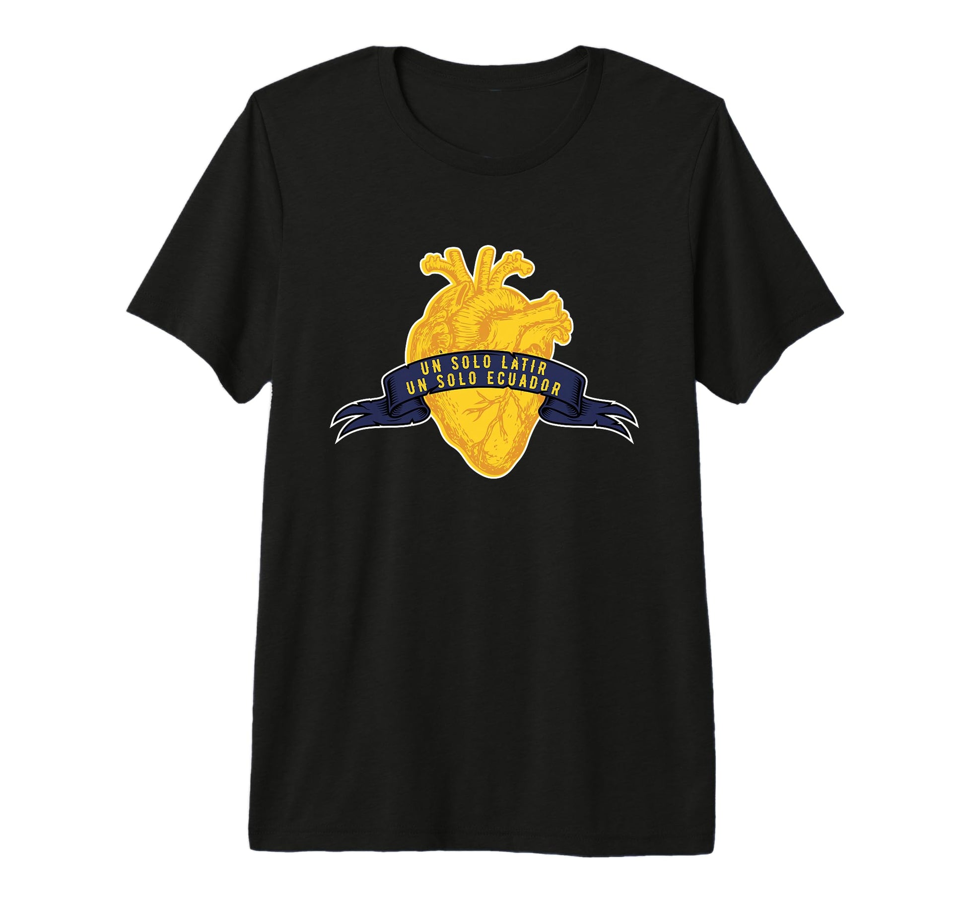 Ecuador Soccer Fans Related Products Tri T-Shirt - Custom Art Print Unisex - T-Shirt, Sweatshirt, Hoodie