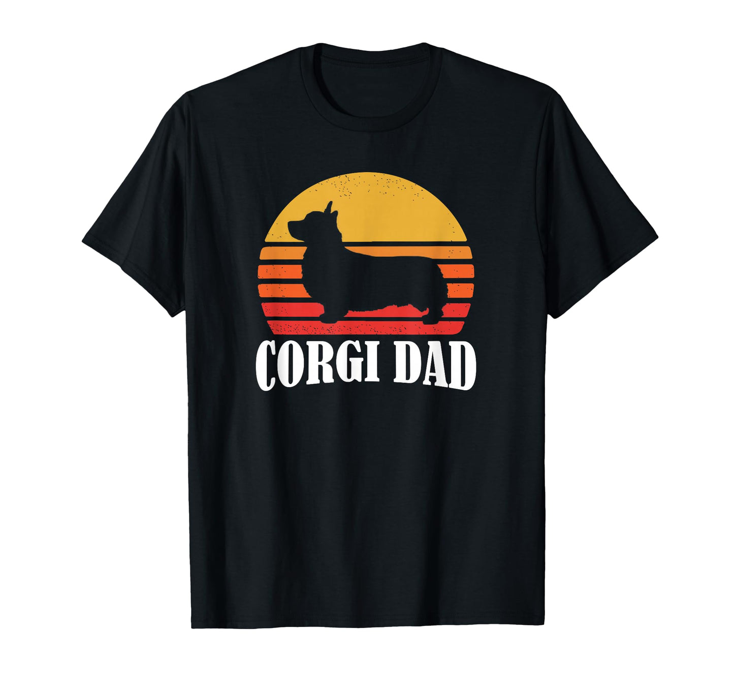 70S Sunset Pembroke Welsh Corgi Dog Dad T-Shirt - Aesthetic Graphic Unisex - T-Shirt, Sweatshirt, Hoodie