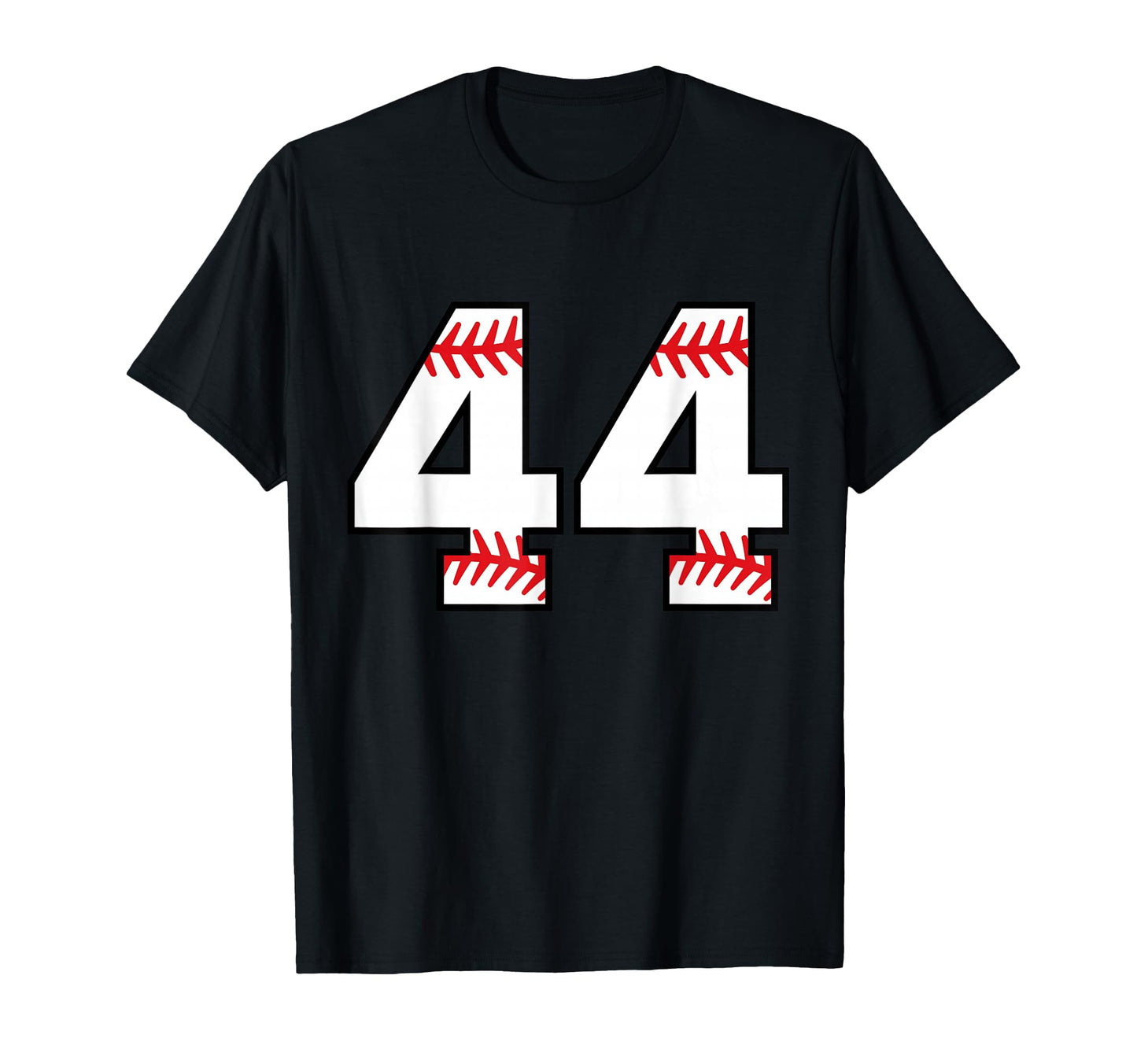 Number 44 Baseball Softball Varsity T-Shirt - Fun Novelty Design Unisex - T-Shirt, Sweatshirt, Hoodie