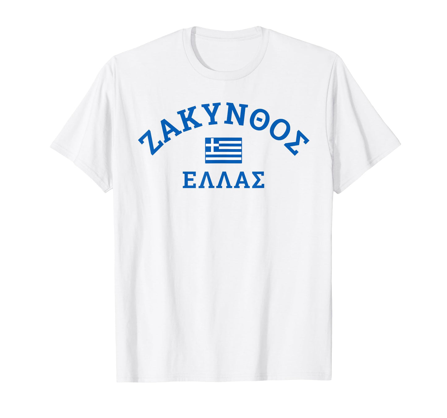Zakynthos Greece Greek Flag T-Shirt - Aesthetic Graphic Men Women - T-Shirt, Sweatshirt, Hoodie