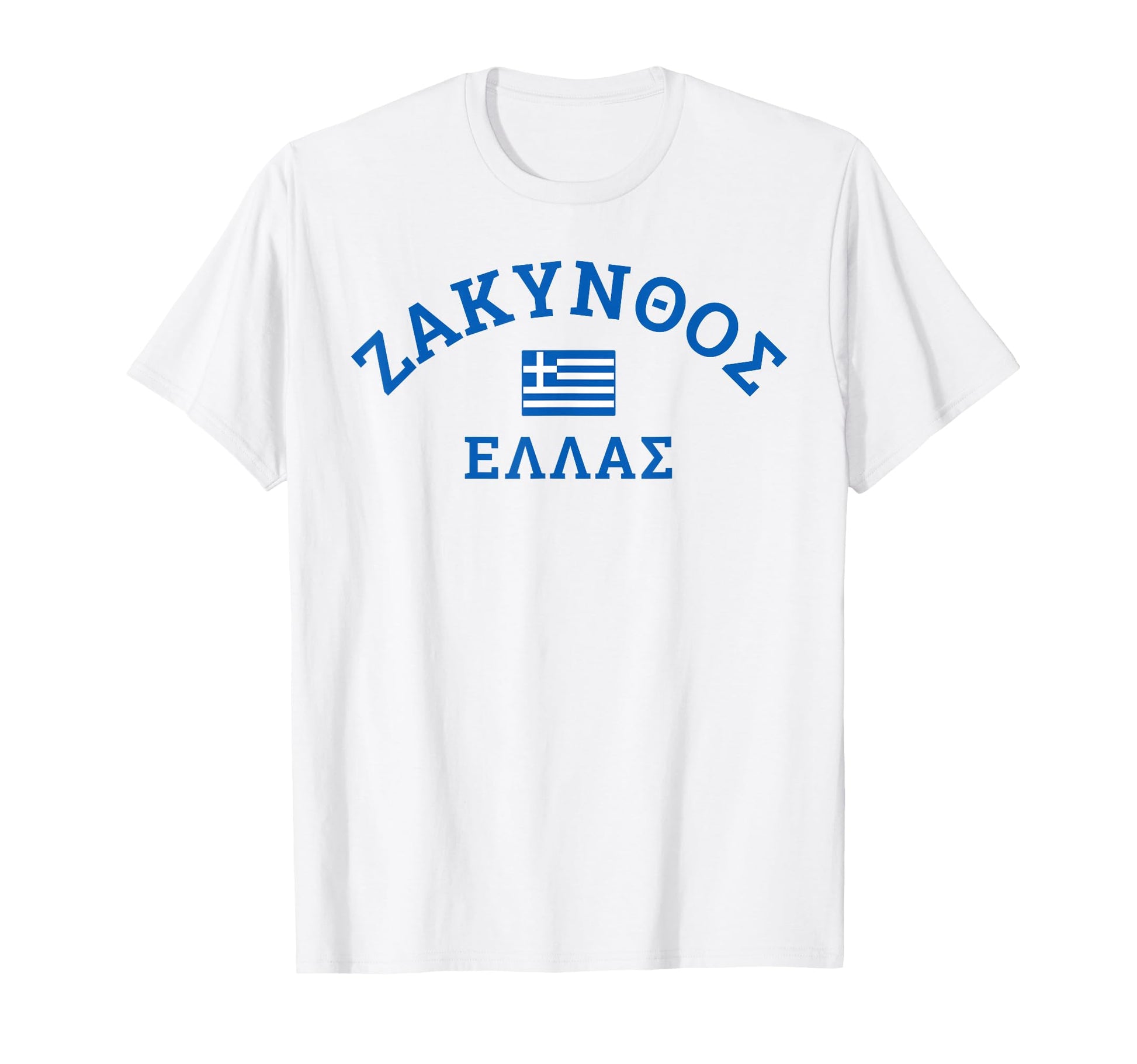 Zakynthos Greece Greek Flag T-Shirt - Aesthetic Graphic Men Women - T-Shirt, Sweatshirt, Hoodie