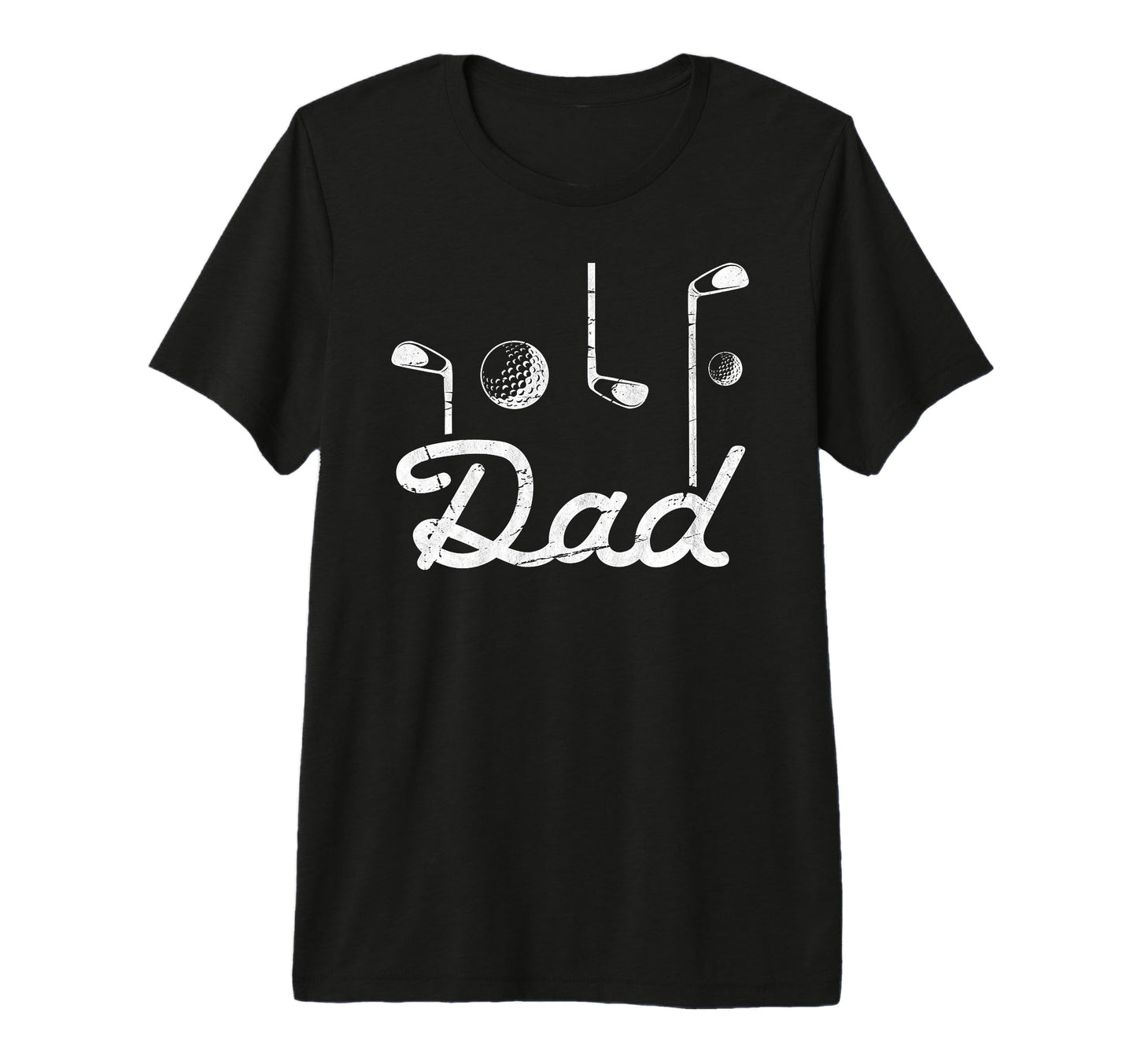 Mens Golf Dad Funny Golfing Best Dad T-Shirt - Custom Art Print Unisex - T-Shirt, Sweatshirt, Hoodie