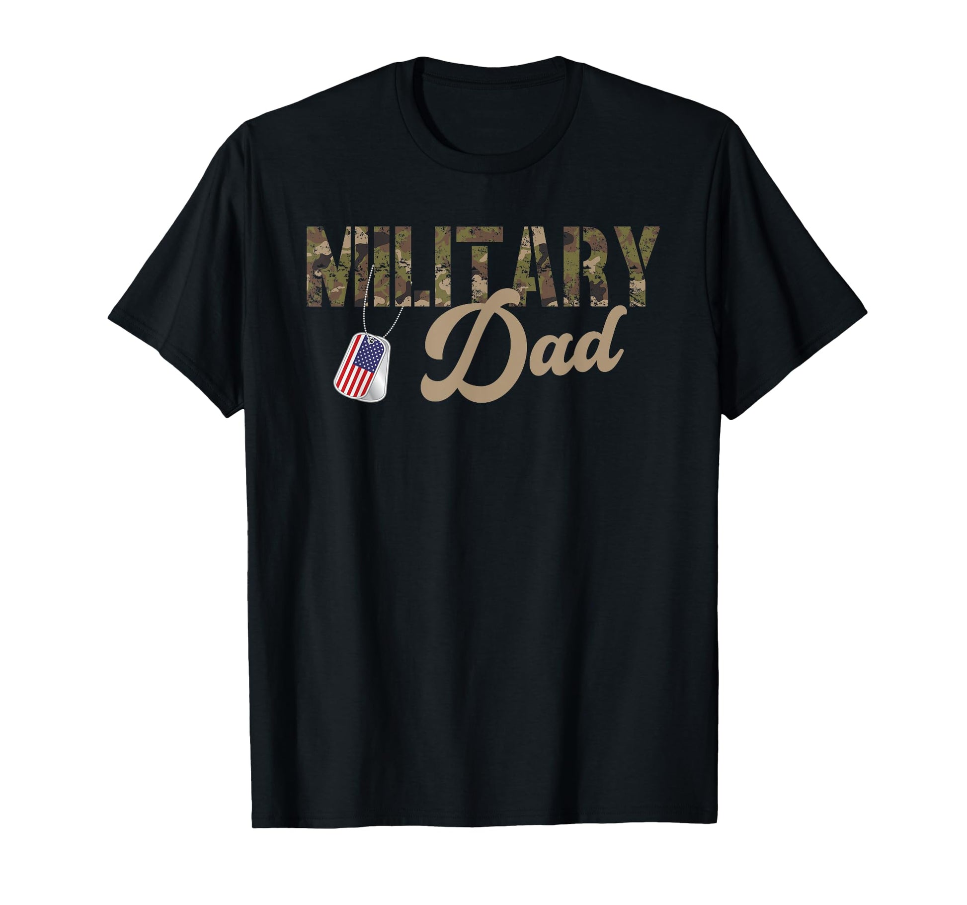 Military Dad American Flag Soldier Dad T-Shirt - Graphic Print Unisex - T-Shirt, Sweatshirt, Hoodie