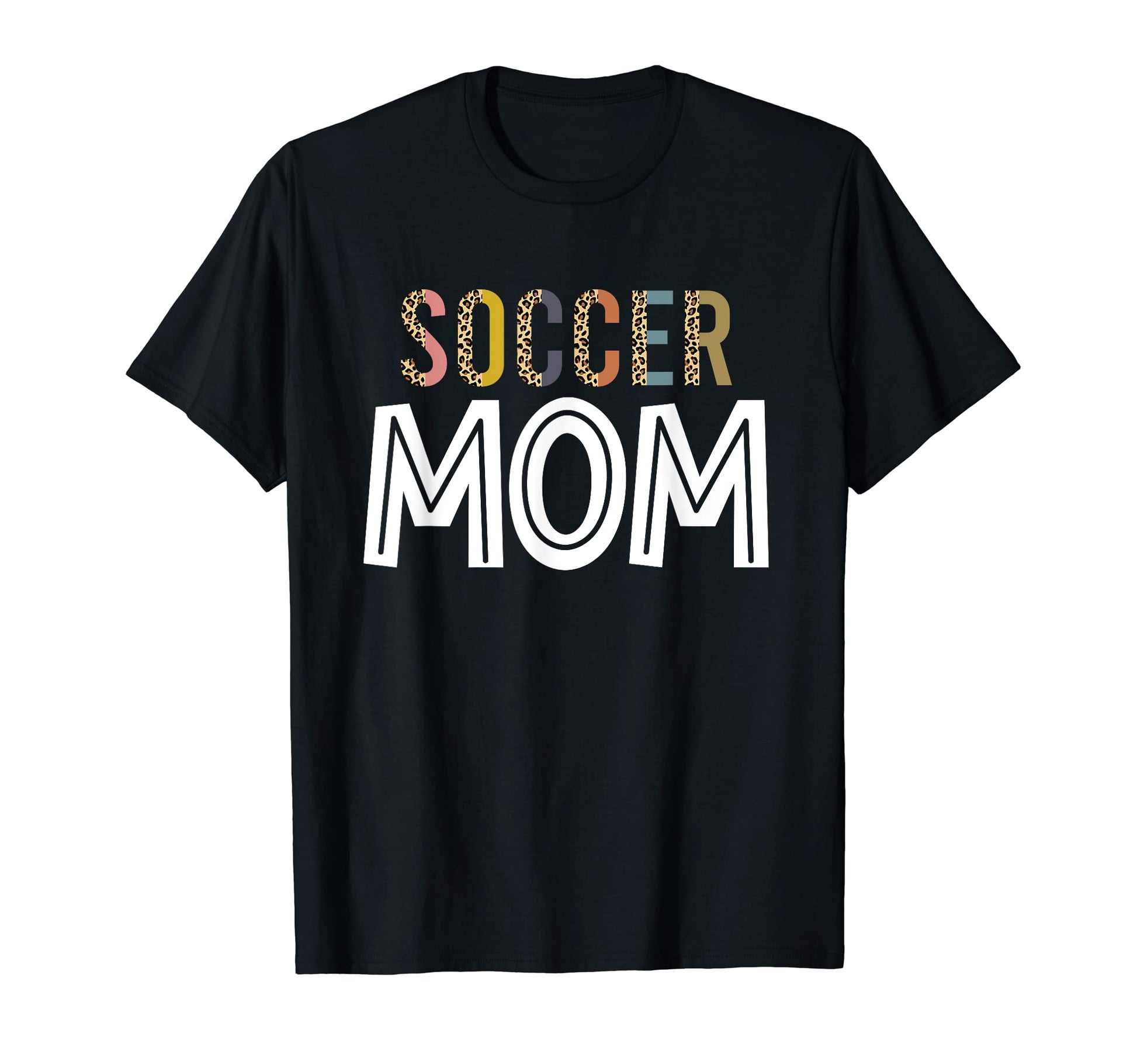 Leopard Soccer Mama Soccer Mom T-Shirt - Fun Novelty Design for Adults - T-Shirt, Sweatshirt, Hoodie