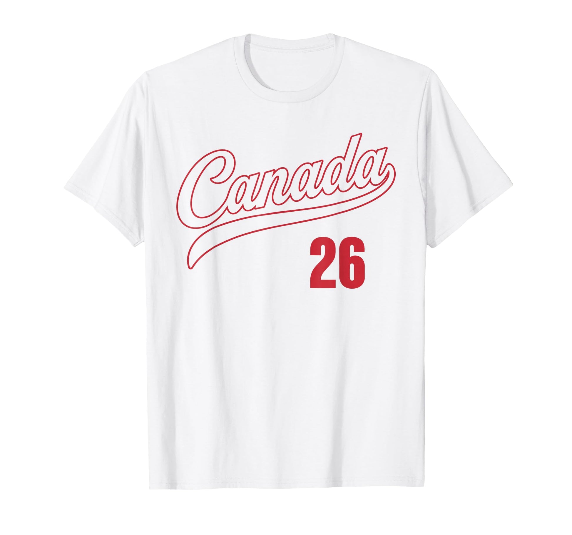 Canada 26 Soccer Fan Jersey T-Shirt - Minimalist Print Unisex - T-Shirt, Sweatshirt, Hoodie
