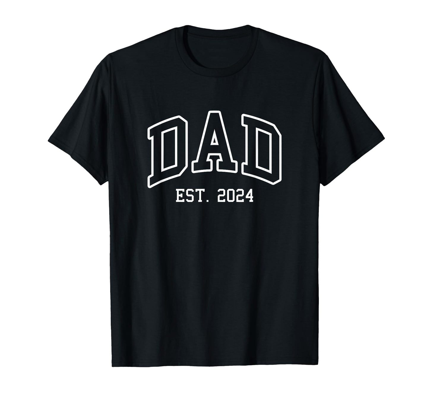 Dad Est 2024 Father To Be Throwback T-Shirt - Trendy Graphic for Adults - T-Shirt, Sweatshirt, Hoodie