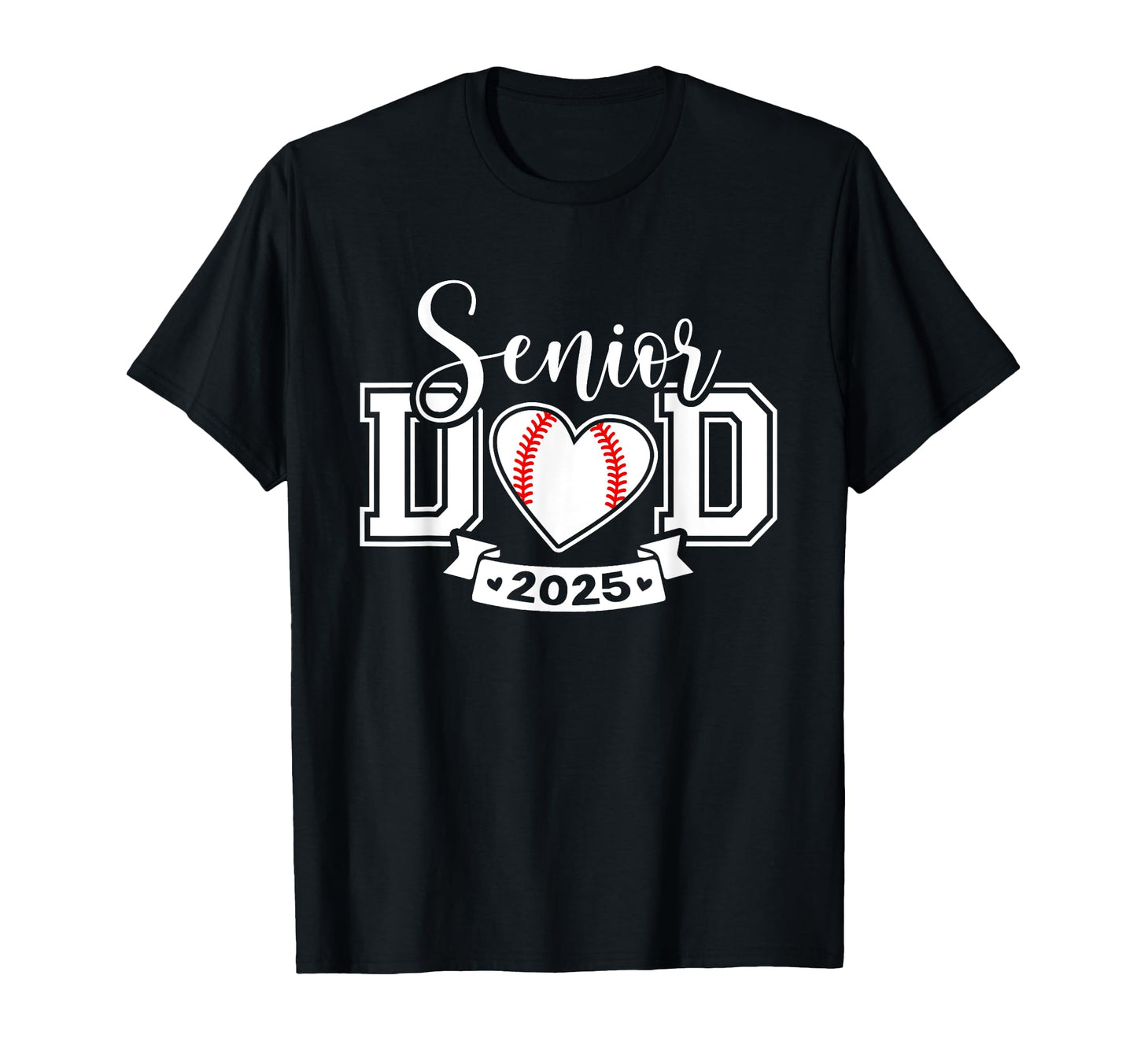 Senior Baseball Dad Class 2025 Player T-Shirt - Custom Art Print Unisex - T-Shirt, Sweatshirt, Hoodie