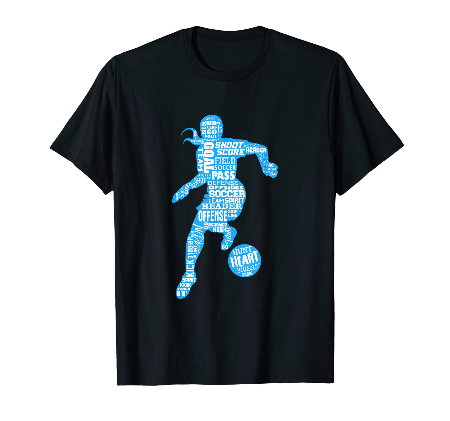 Soccer Player Typography T-Shirt - Minimalist Print Unisex - T-Shirt, Sweatshirt, Hoodie