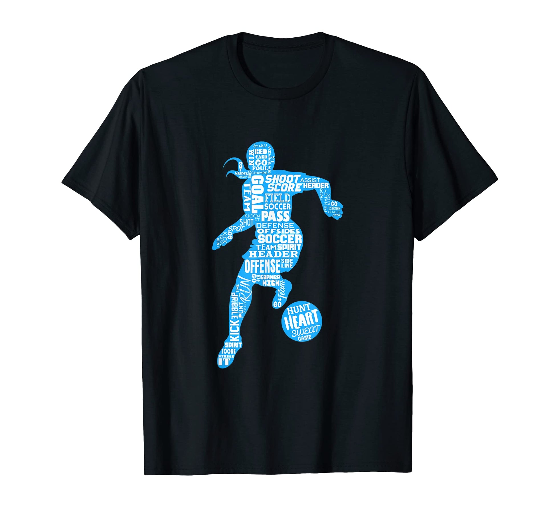 Soccer Player Typography T-Shirt - Minimalist Print Unisex - T-Shirt, Sweatshirt, Hoodie