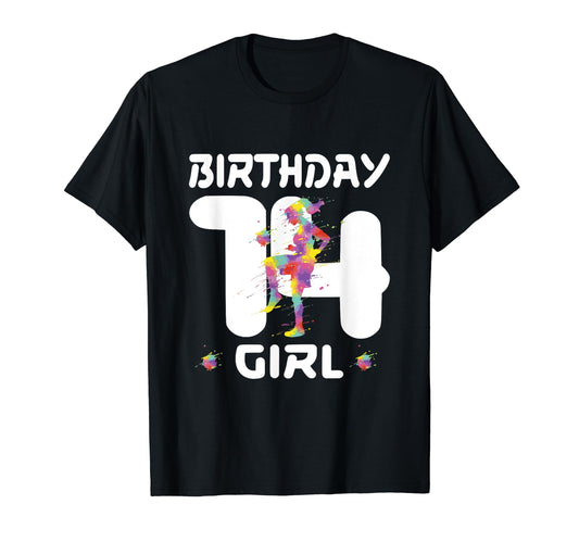 14Th Birthday Soccer Fourteen 14 T-Shirt - Minimalist Print for Adults - T-Shirt, Sweatshirt, Hoodie