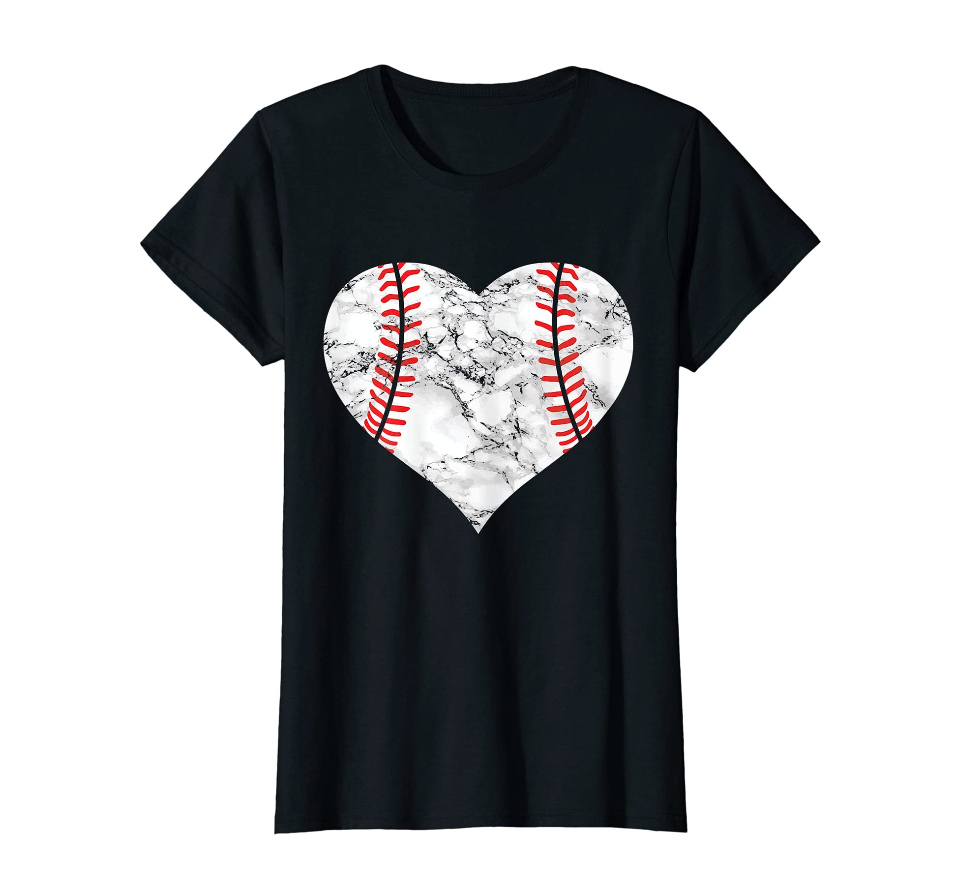 Womens Baseball Softball Heart Sports T-Shirt - Novelty Apparel Men Women - T-Shirt, Sweatshirt, Hoodie