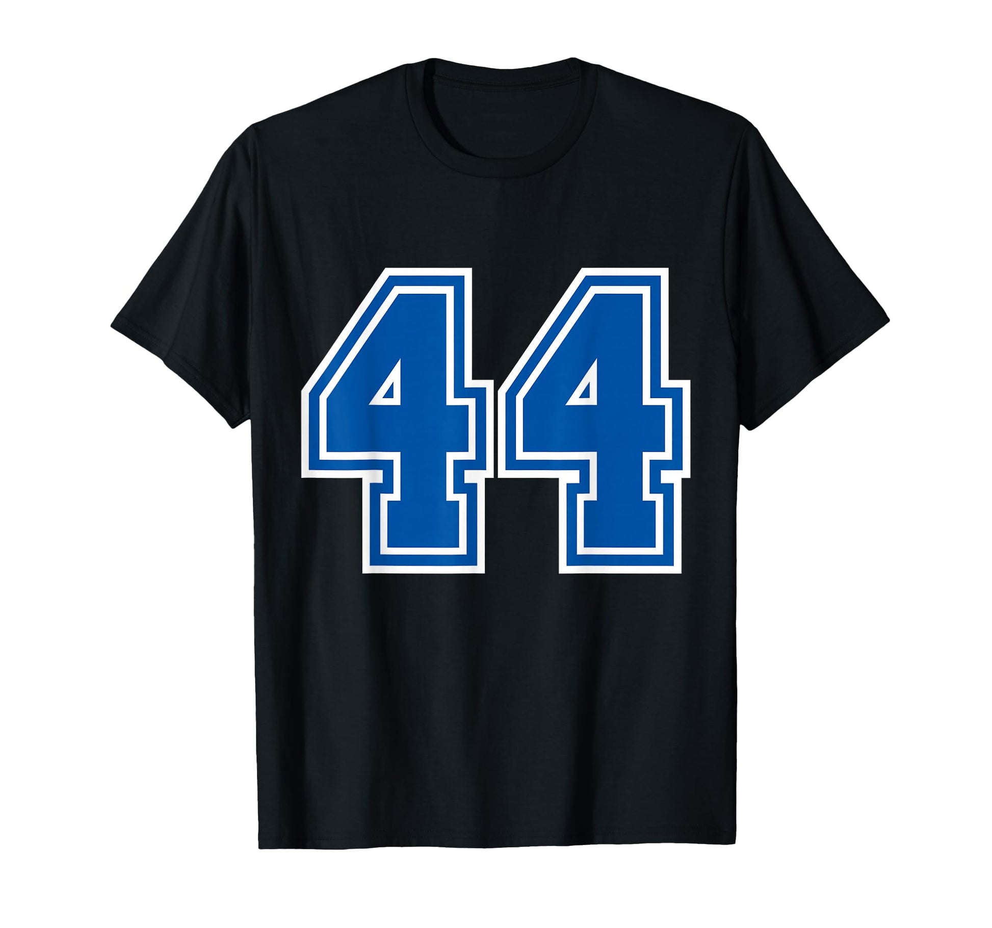 White Blue Sports Team Number 44 T-Shirt - Streetwear Style Men Women - T-Shirt, Sweatshirt, Hoodie