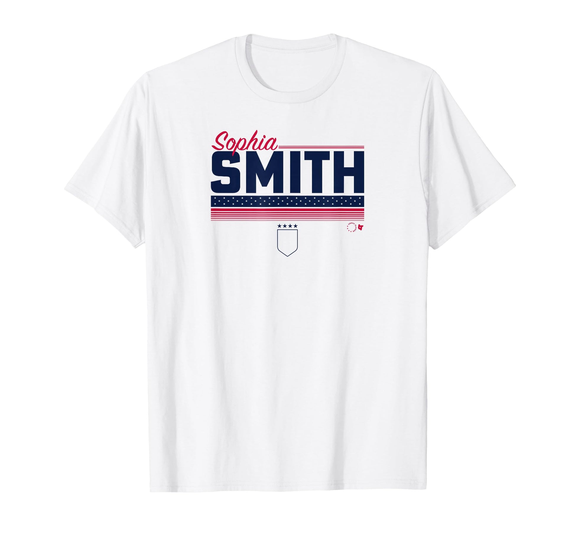Sophia Smith Stripe Uswntpa Usa T-Shirt - Custom Art Print for Adults - T-Shirt, Sweatshirt, Hoodie