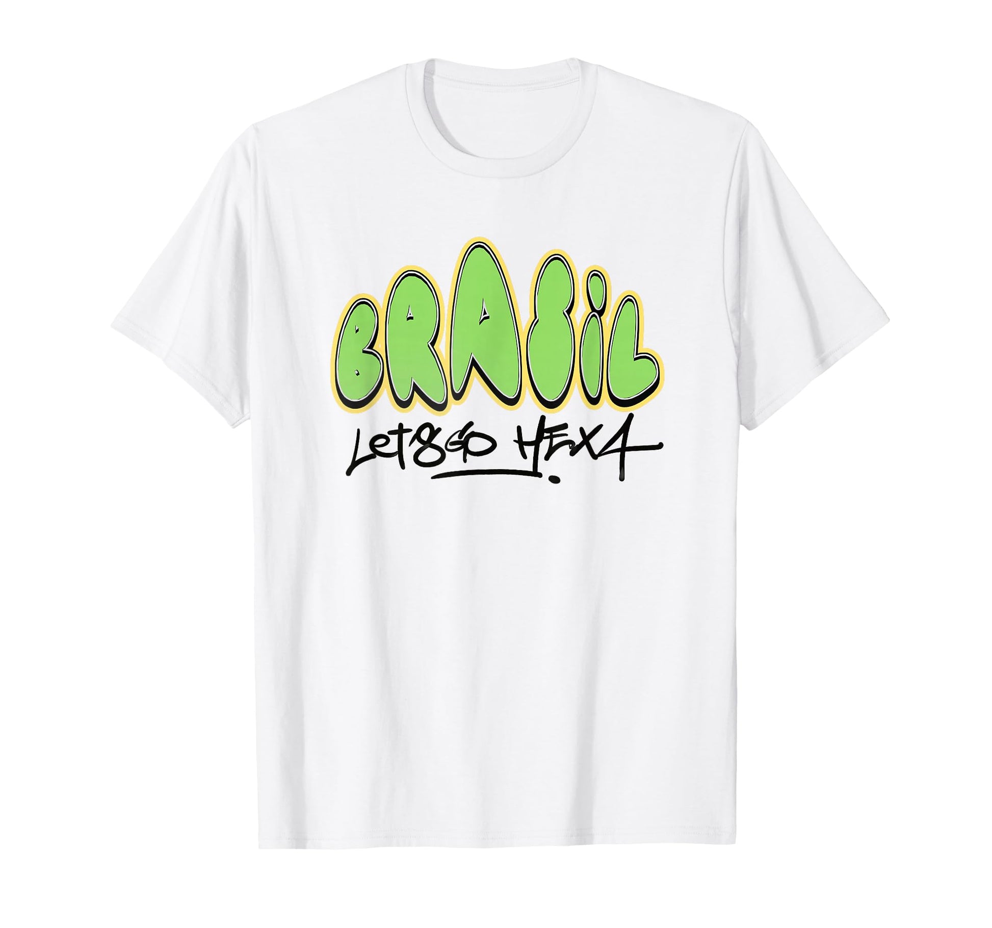 Brazil Lets Go Hexa Brazilian Soccer T-Shirt - Novelty Apparel for Adults - T-Shirt, Sweatshirt, Hoodie