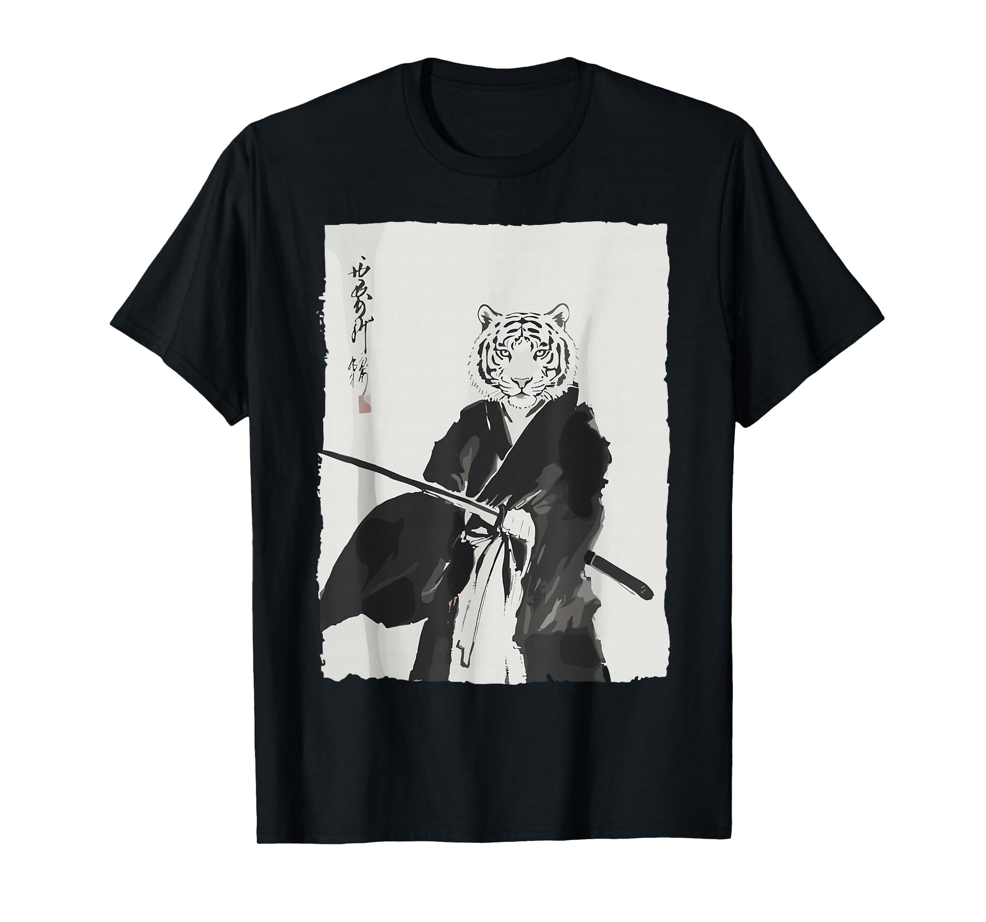 Samurai Tiger Shirts Japanese T-Shirt - Graphic Print for Adults - T-Shirt, Sweatshirt, Hoodie