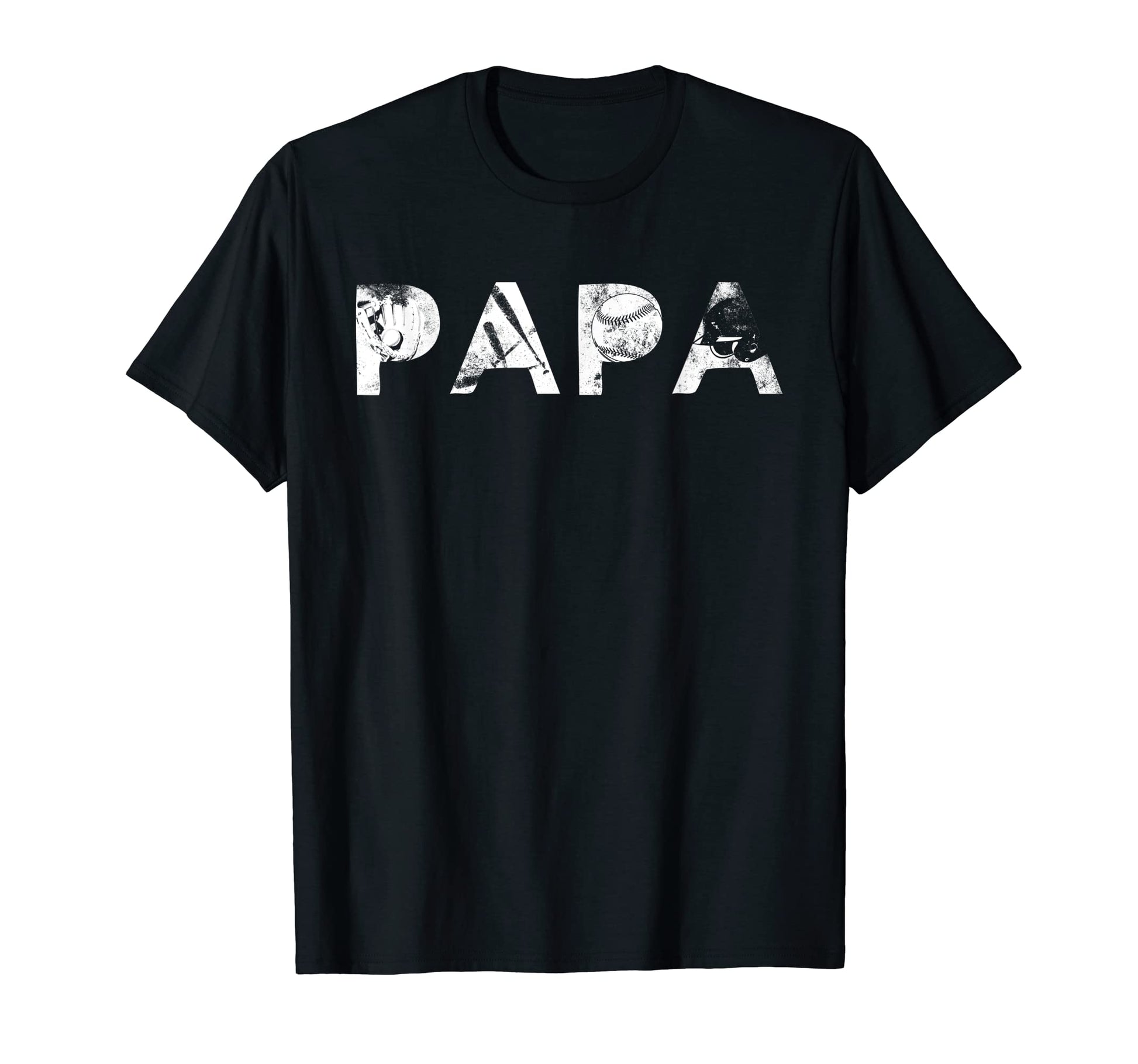 Baseball Player Papa Dad Great Father T-Shirt - Minimalist Print for Adults - T-Shirt, Sweatshirt, Hoodie