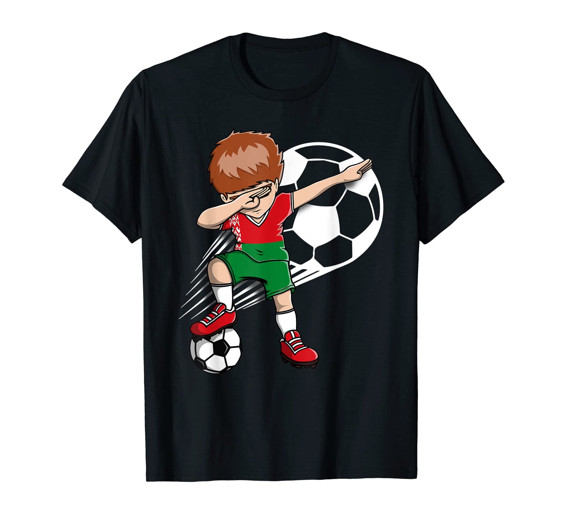 Dabbing Soccer Belarus Jersey T-Shirt - Trendy Graphic Men Women - T-Shirt, Sweatshirt, Hoodie