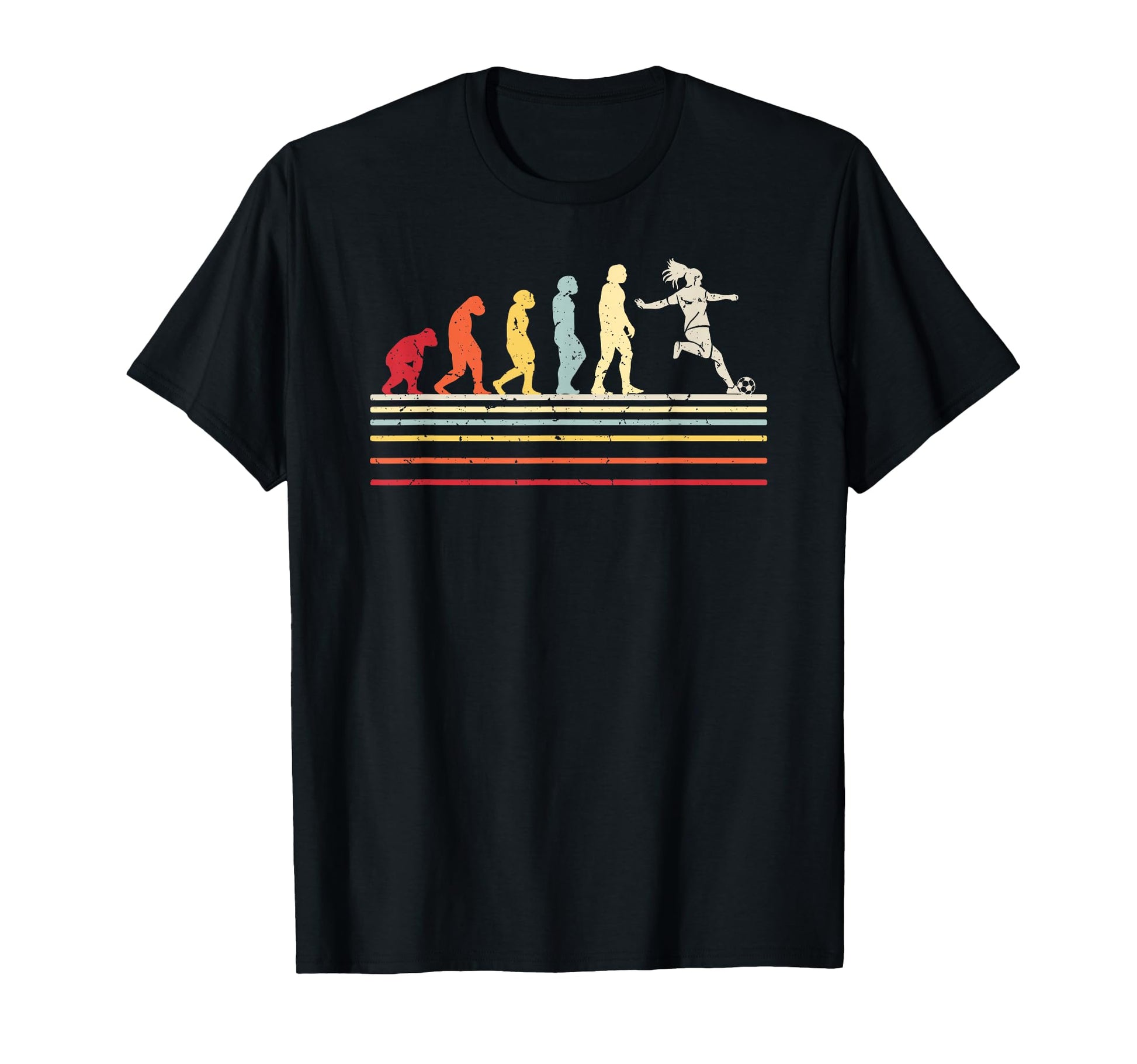 Womens Football Evolution Soccer T-Shirt - Streetwear Style for Adults - T-Shirt, Sweatshirt, Hoodie