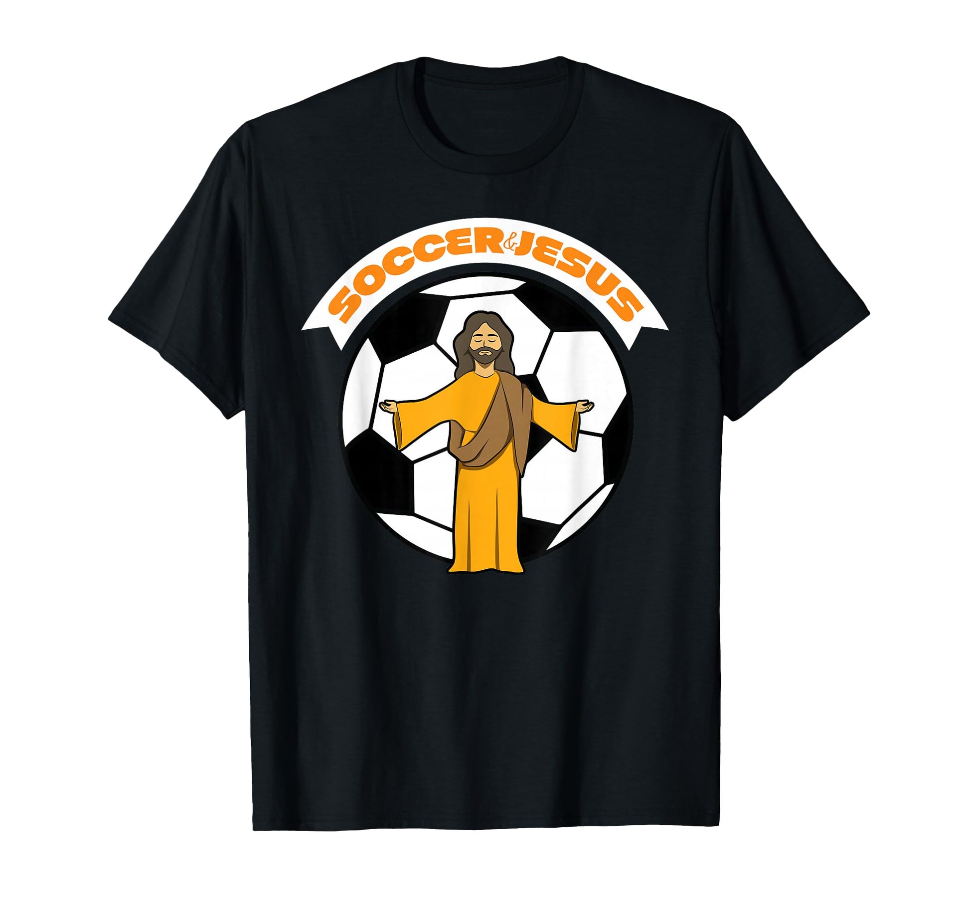 Soccer And Jesus T-Shirt - Novelty Apparel Men Women - T-Shirt, Sweatshirt, Hoodie